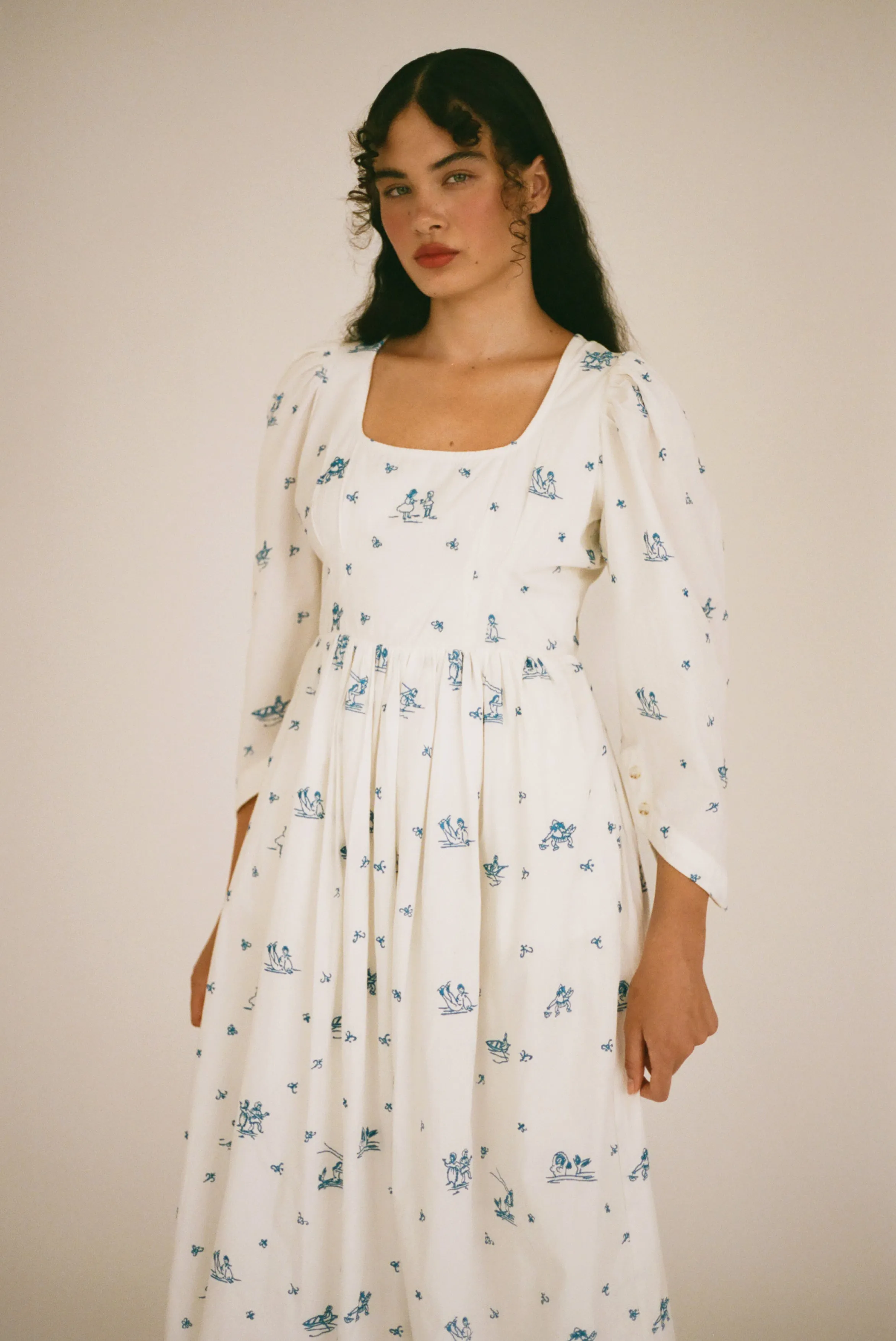 Eurydice Dress - Delft Embroidery sold by Samantha Pleet product image thumbnail 2