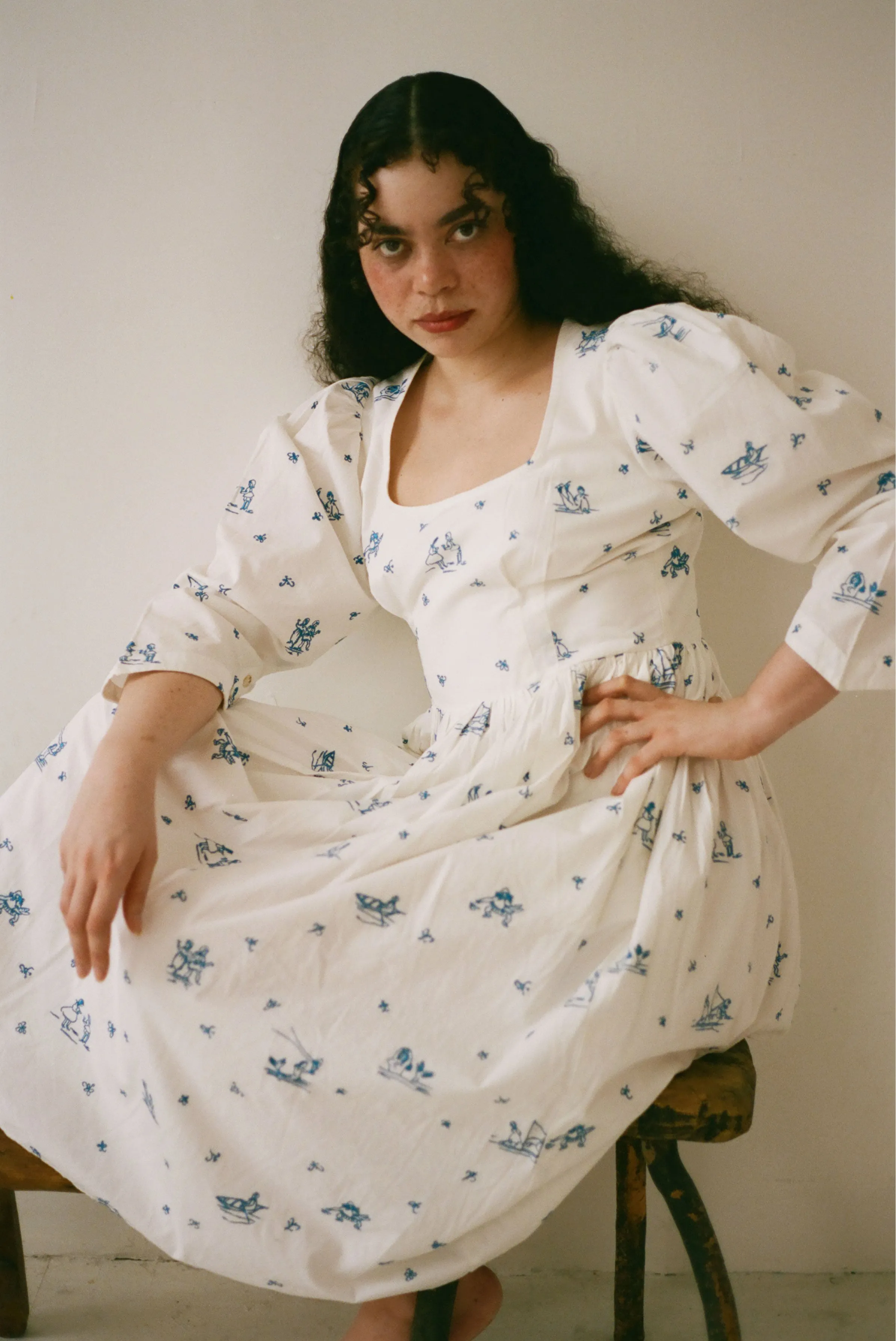 Eurydice Dress - Delft Embroidery sold by Samantha Pleet product image thumbnail 4