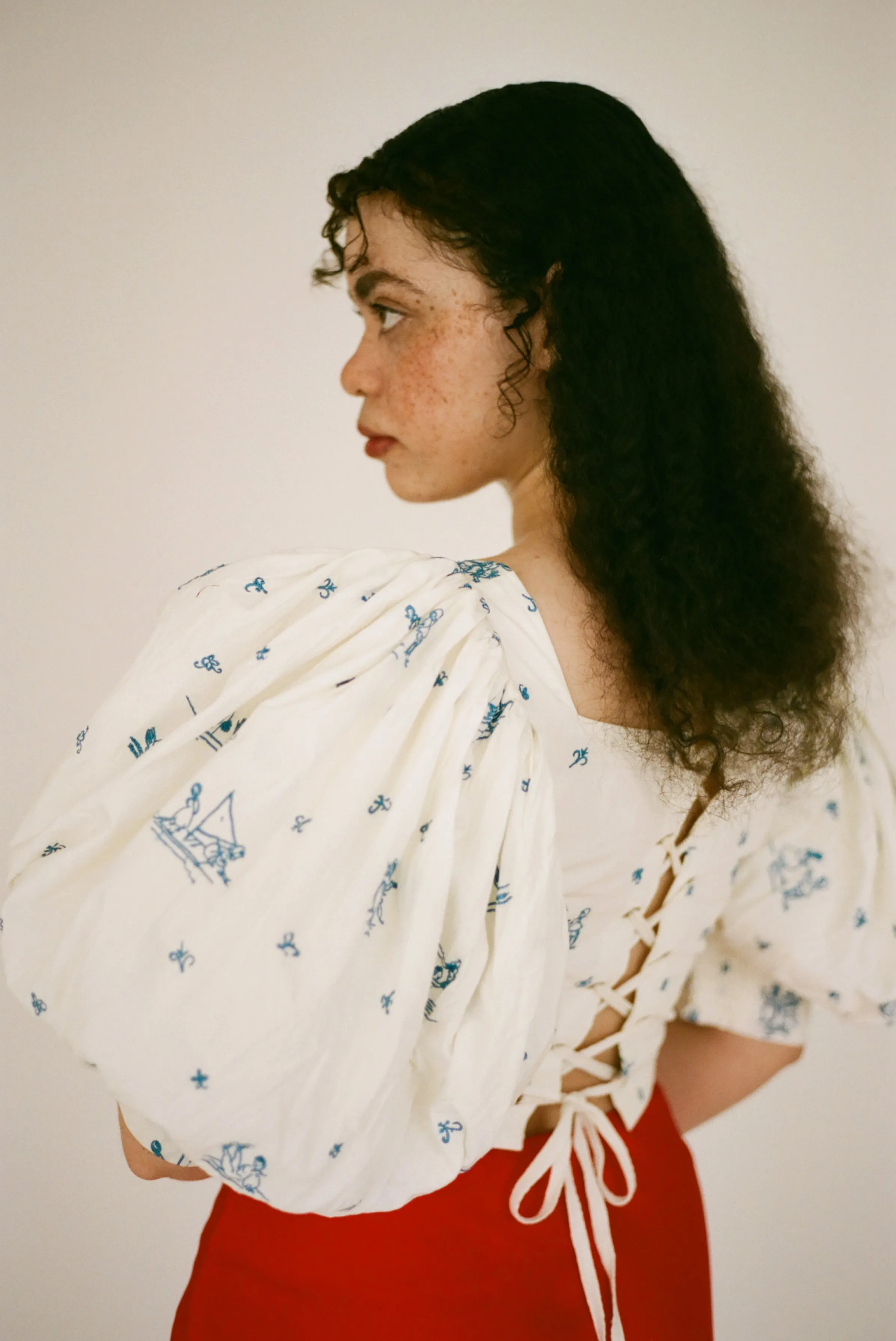 Zou Zou Blouse - Delft Embroidery sold by Samantha Pleet product image thumbnail 2