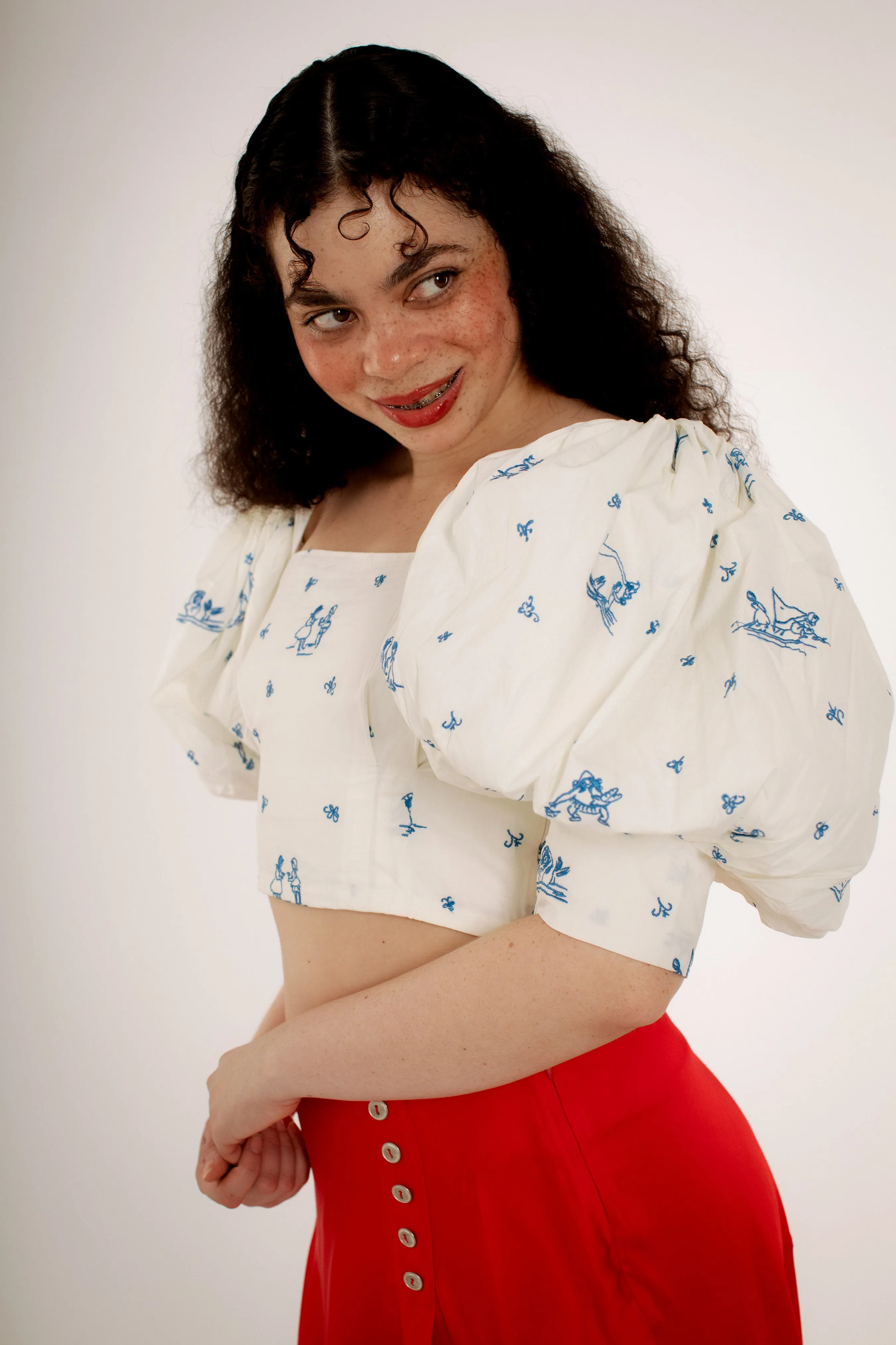 Zou Zou Blouse - Delft Embroidery sold by Samantha Pleet product image thumbnail 4