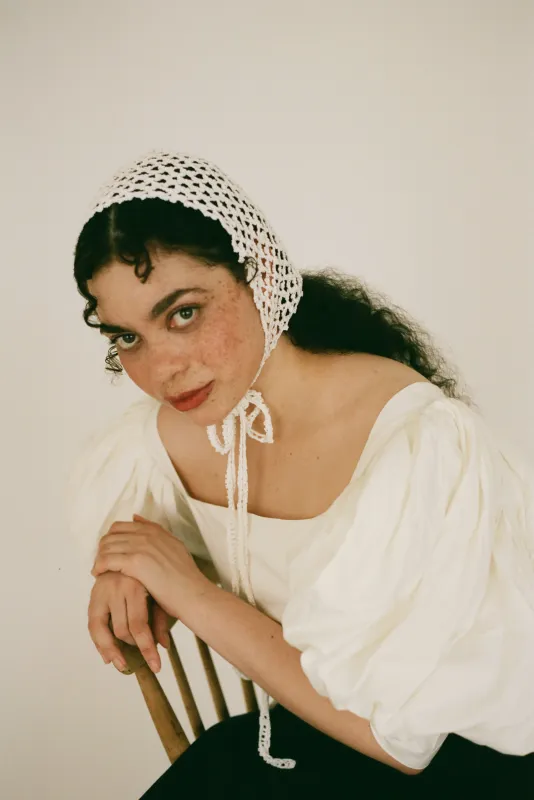 Arachne Bonnet - White made by Samantha Pleet