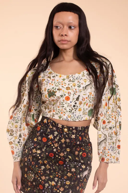 Troubadour Blouse - Ivory Illuminated - Sample Sale made by Samantha Pleet
