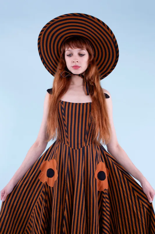 Vortex Hat - Earth/Black Stripe sold by Samantha Pleet