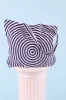 Flower Vortex Tote - Indigo/Ivory Stripe sold by Samantha Pleet