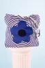 Flower Vortex Tote - Indigo/Ivory Stripe sold by Samantha Pleet