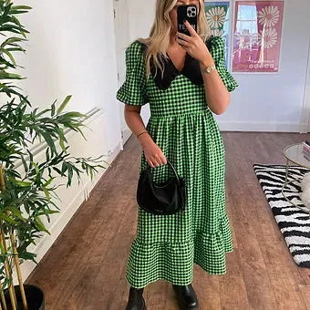 Bertie Dress - Lime Midi STOCK sold by Molby the Label
