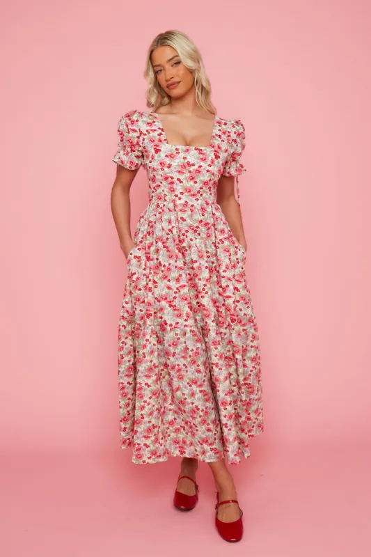 Delilah Dress - Pink Floral sold by Molby the Label