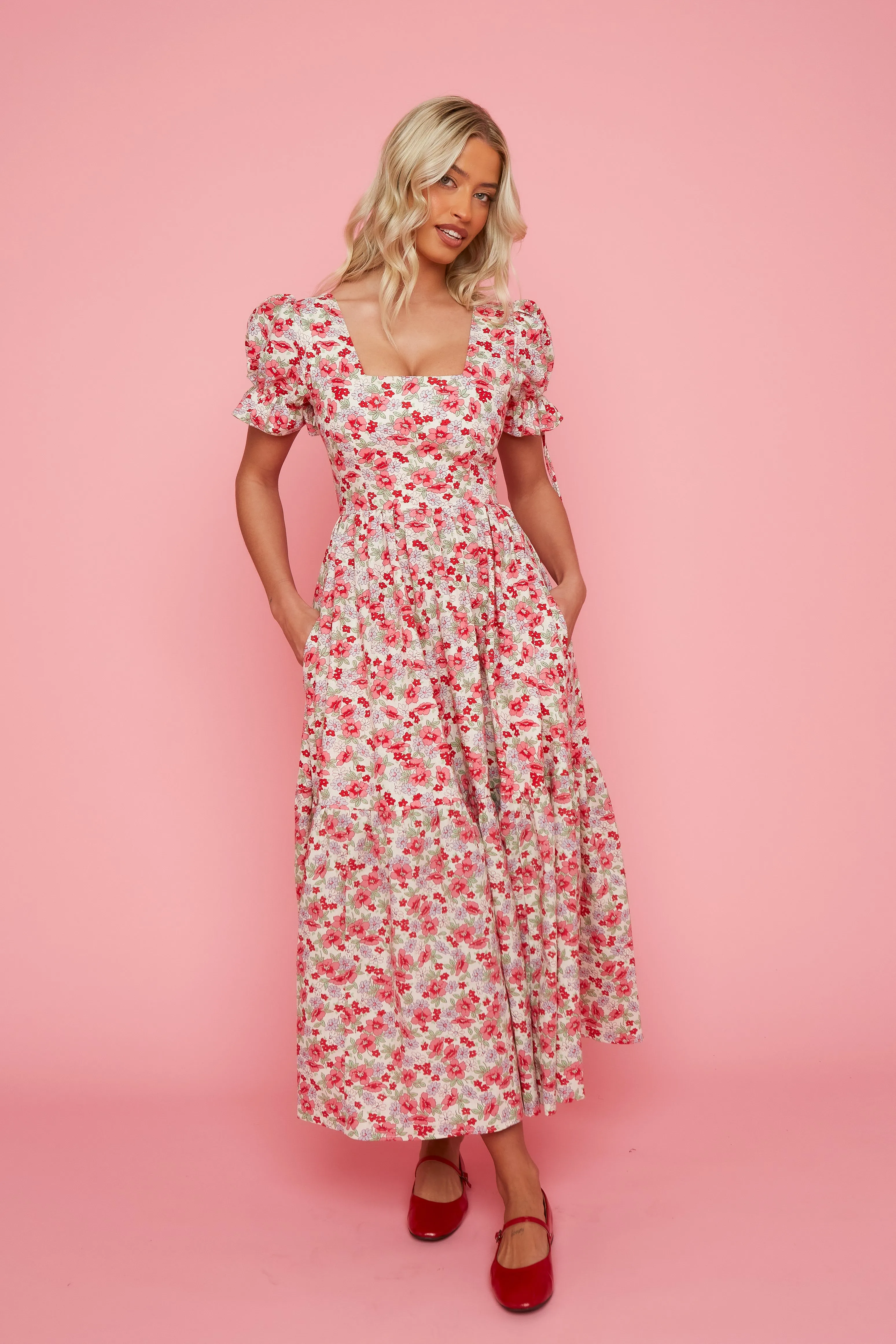 Delilah Dress - Pink Floral STOCK sold by Molby the Label product image thumbnail 3
