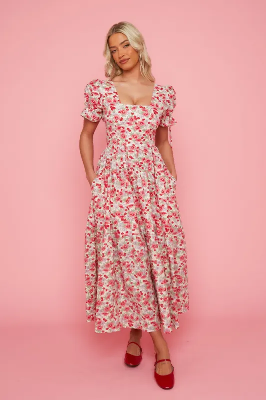 Delilah Dress - Pink Floral STOCK sold by Molby the Label