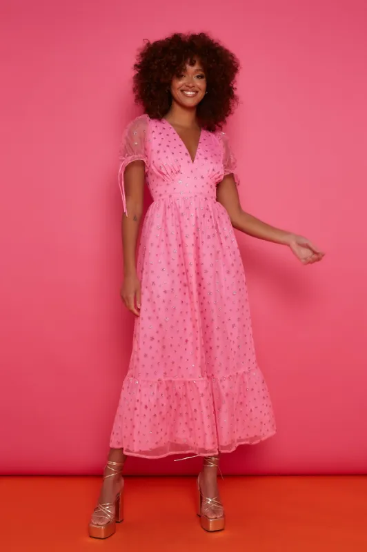 Paloma Dress - Pink Star STOCK sold by Molby the Label