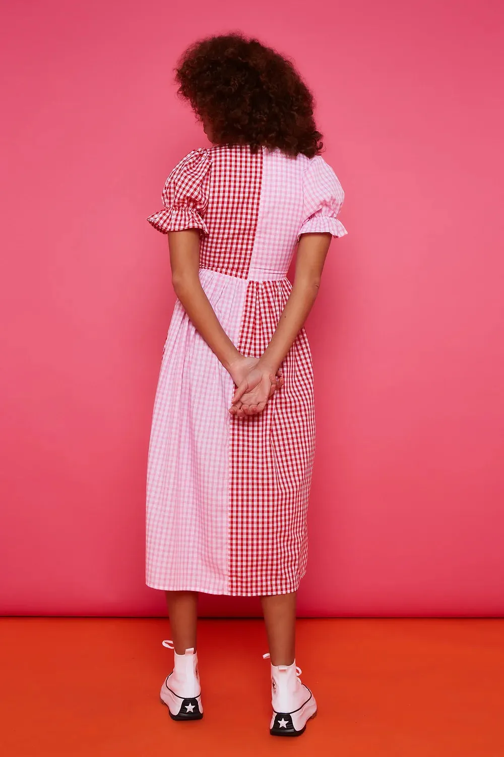 Tilda Dress - Pink and Red sold by Molby the Label product image thumbnail 5