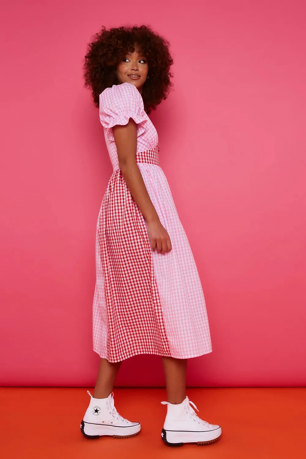 Tilda Dress - Pink and Red sold by Molby the Label product image thumbnail 4