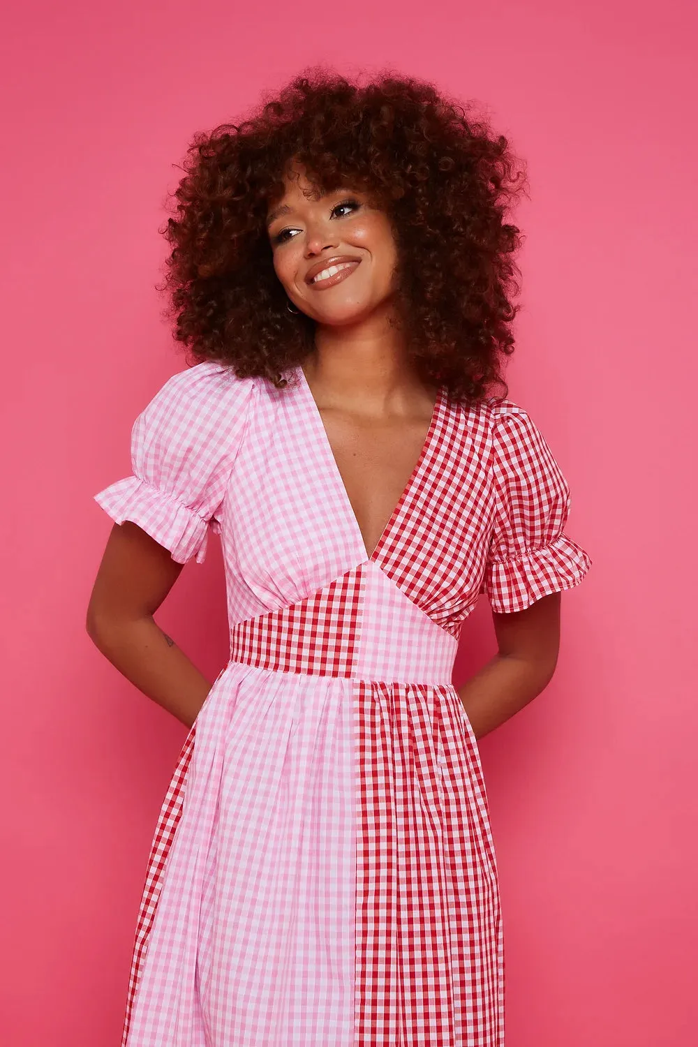 Tilda Dress - Pink and Red sold by Molby the Label product image thumbnail 2
