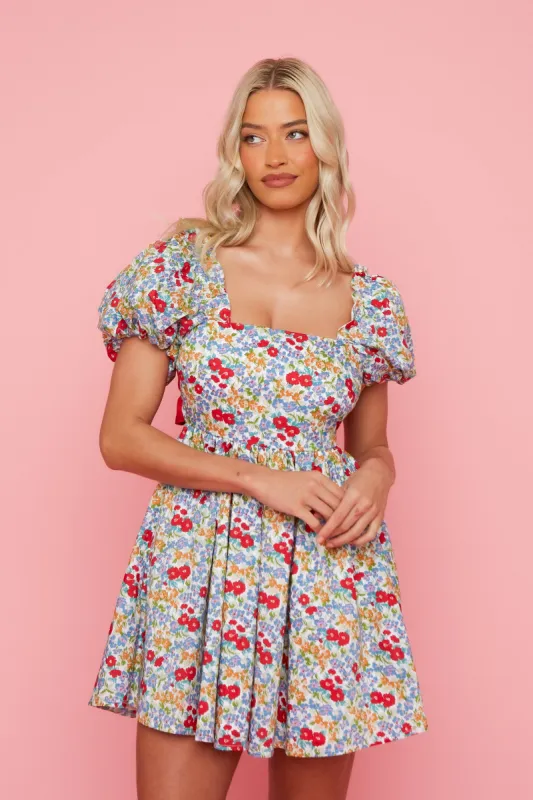 Harry Dress - Red Floral STOCK sold by Molby the Label