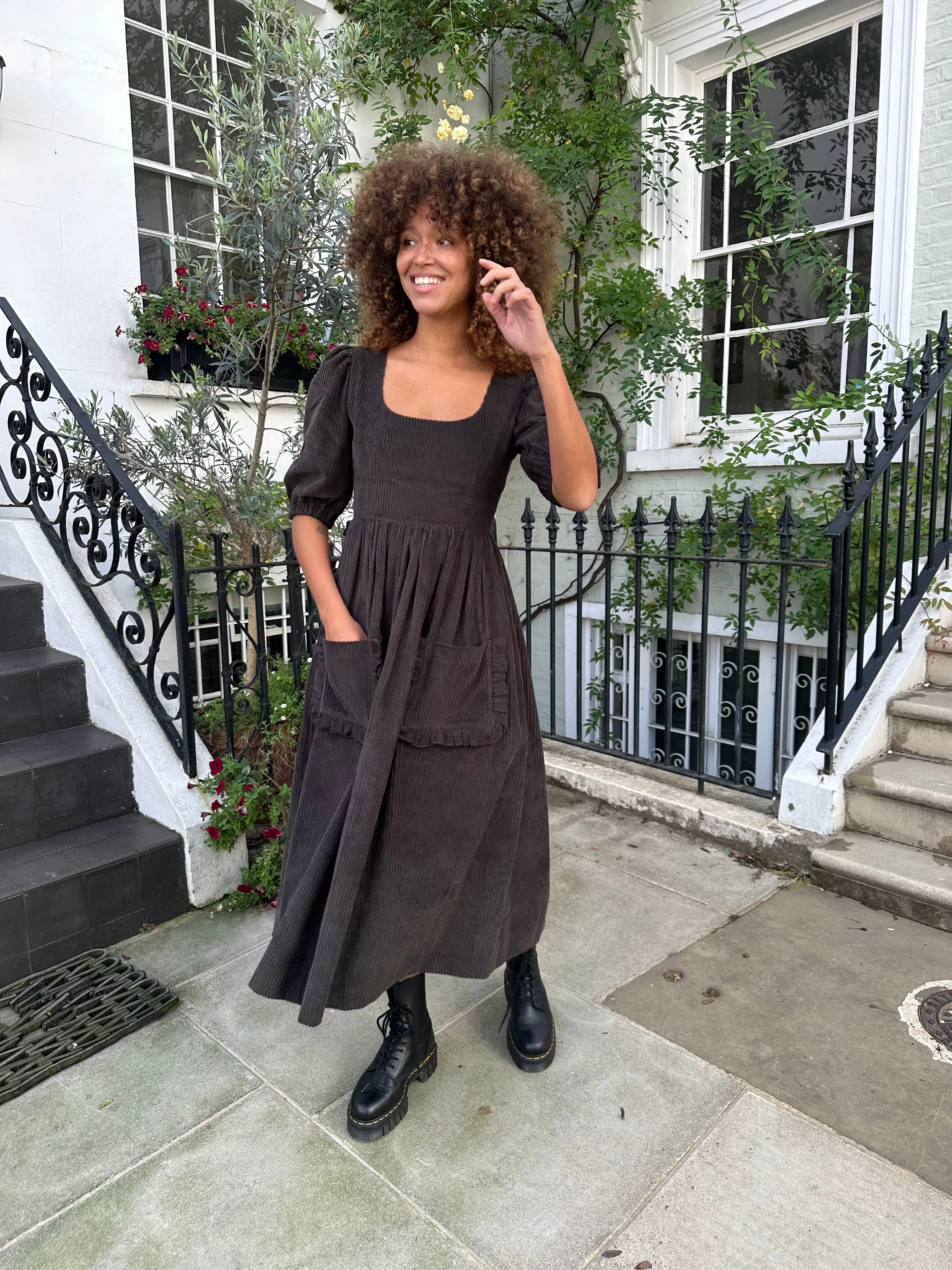 Minnie Dress - Brown Corduroy sold by Molby the Label product image thumbnail 3