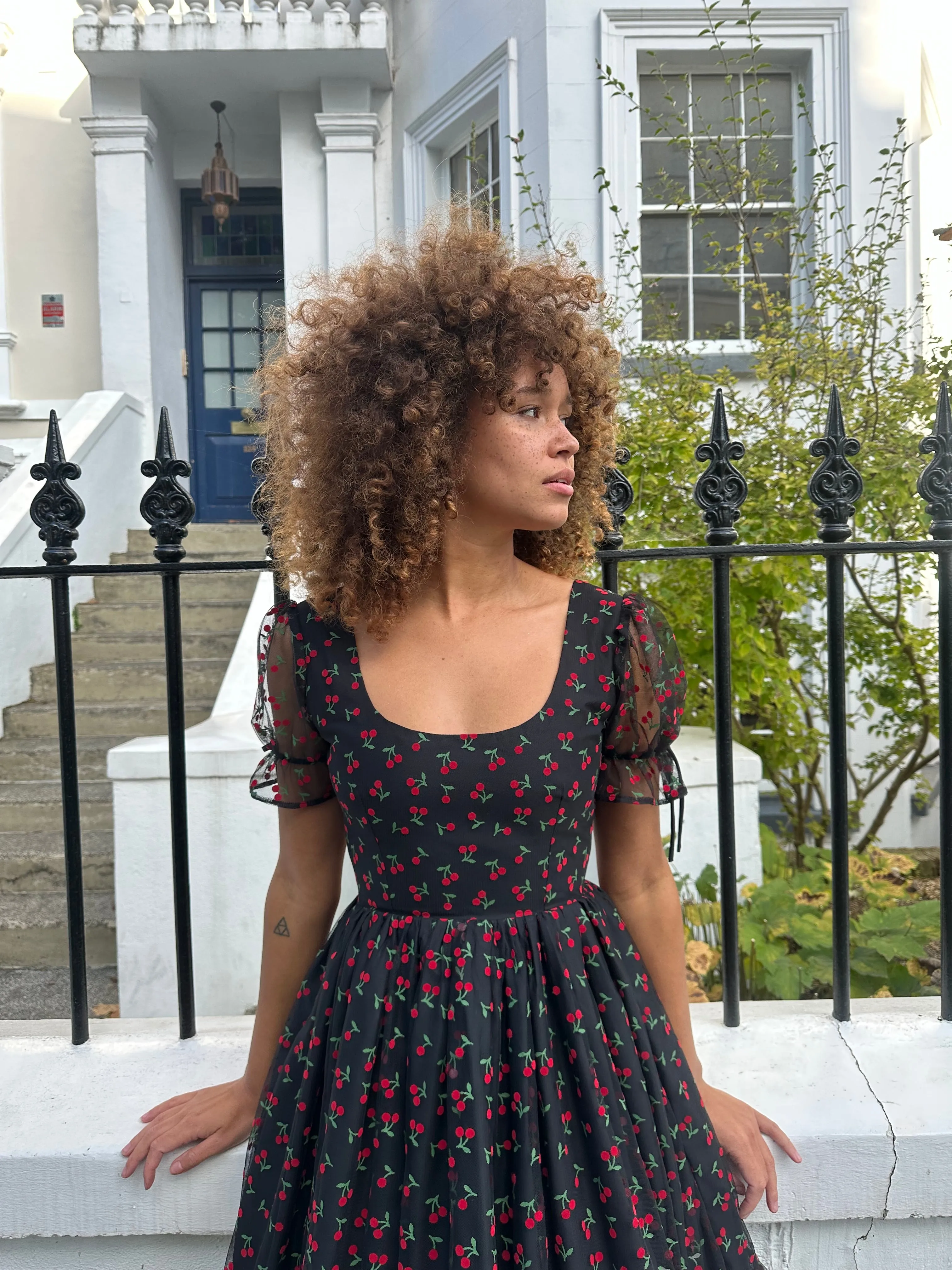 Whitney Midi Dress - Cherry sold by Molby the Label product image thumbnail 4