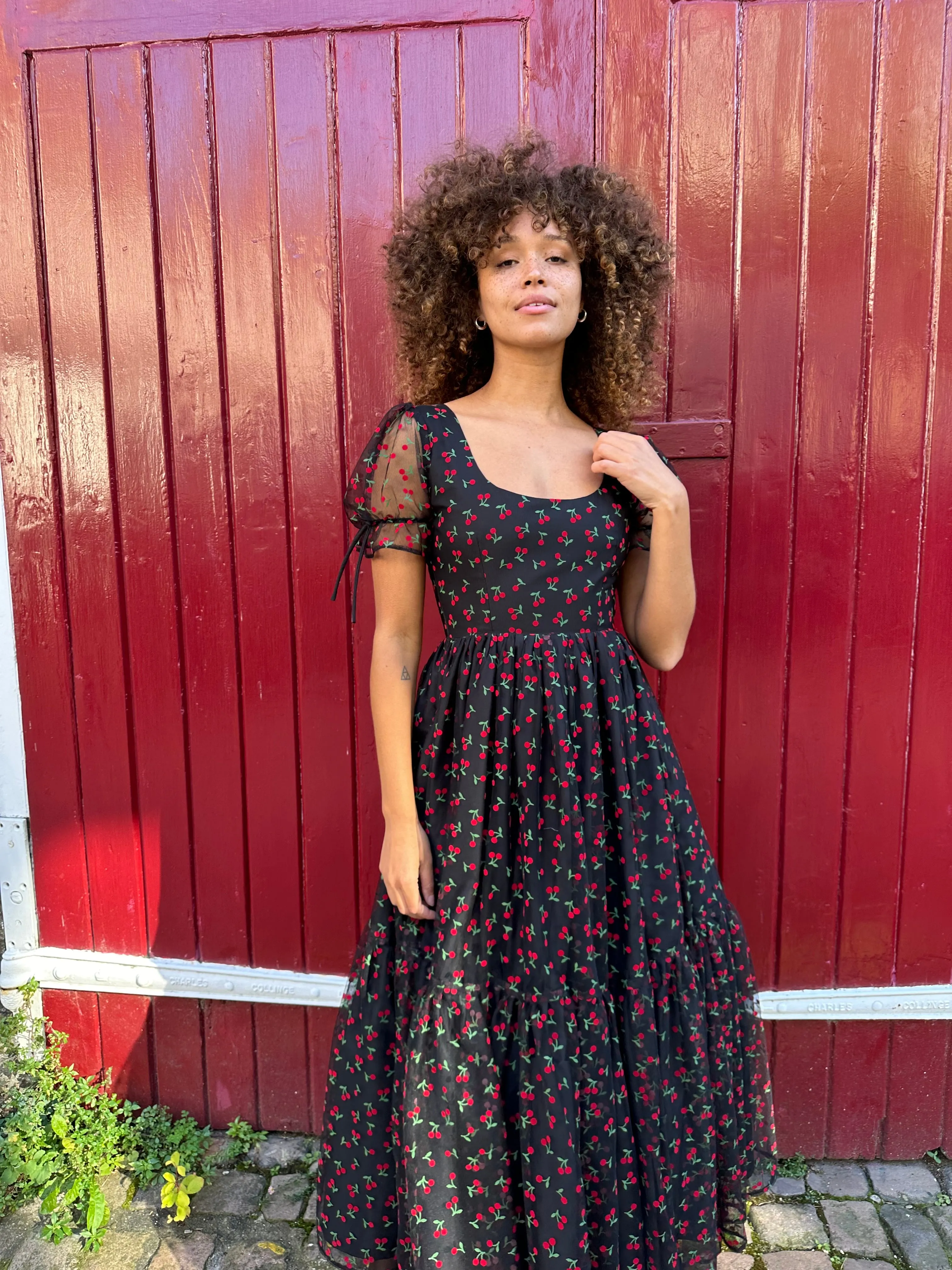 Whitney Midi Dress - Cherry sold by Molby the Label