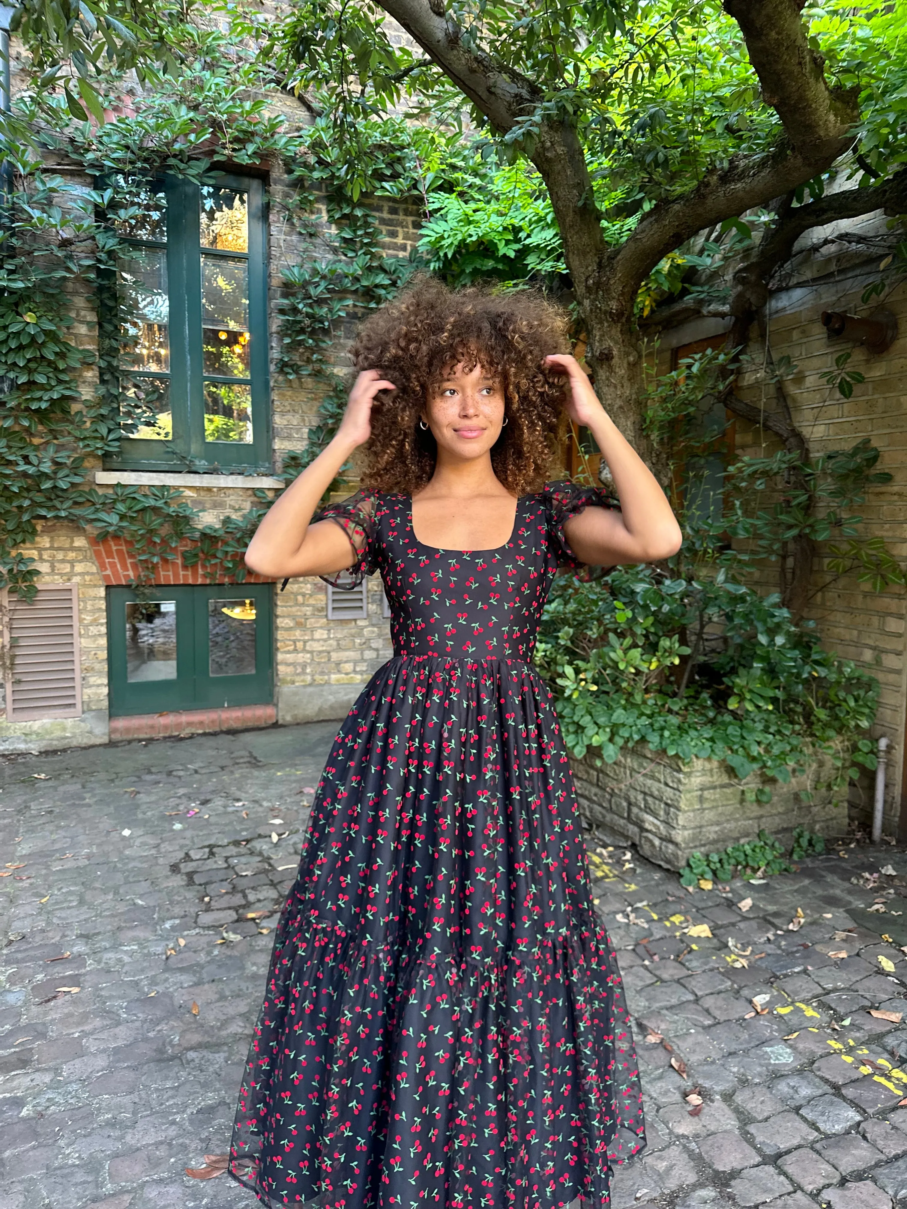 Whitney Midi Dress - Cherry sold by Molby the Label product image thumbnail 2