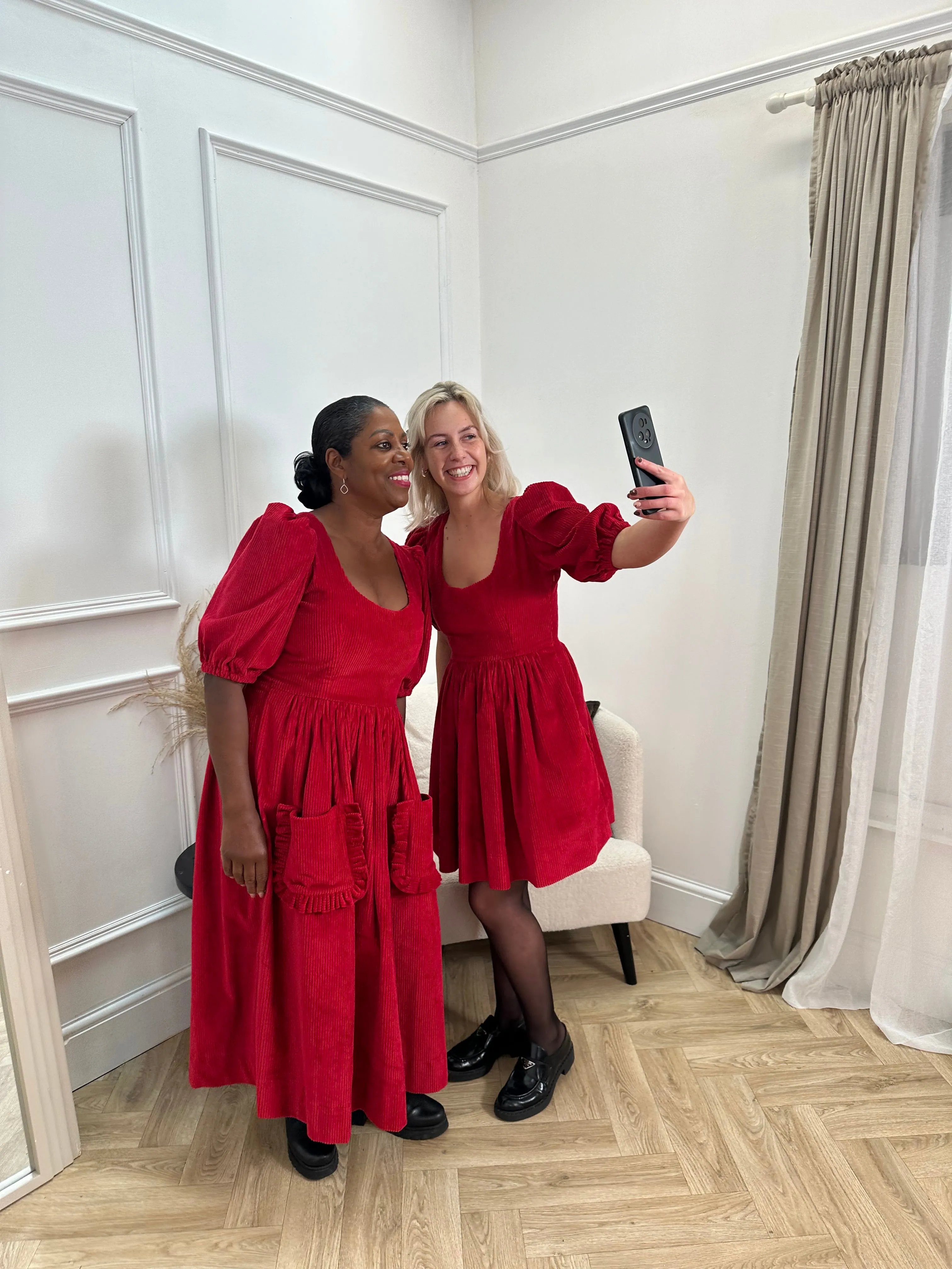 Minnie Dress - Red Corduroy Mini sold by Molby the Label product image thumbnail 3