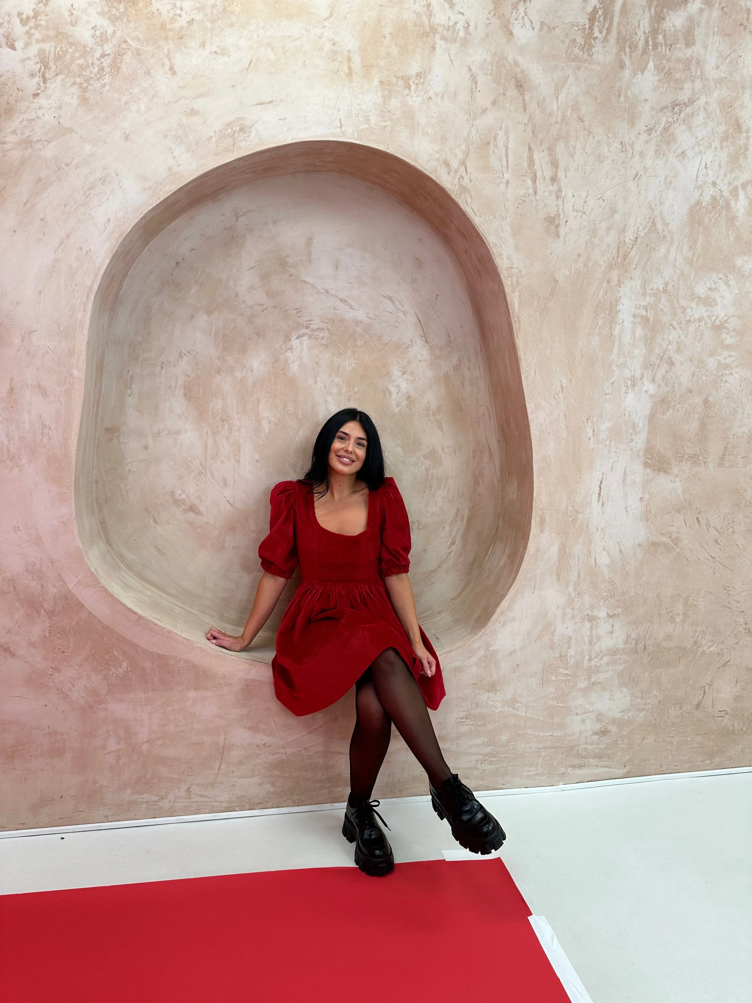 Minnie Dress - Red Corduroy Mini sold by Molby the Label product image thumbnail 2