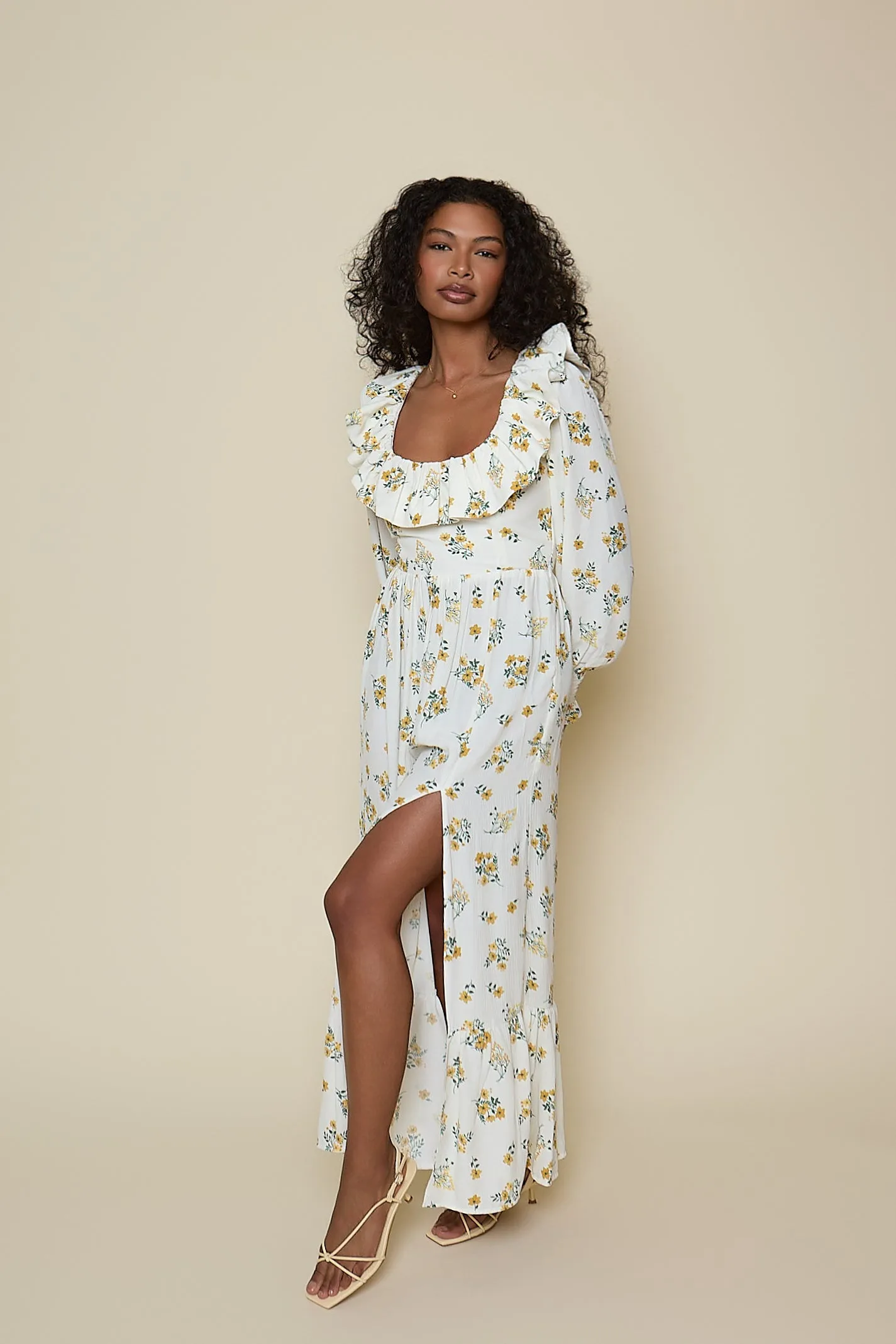 Florence Dress - Yellow Floral sold by Molby the Label product image thumbnail 3