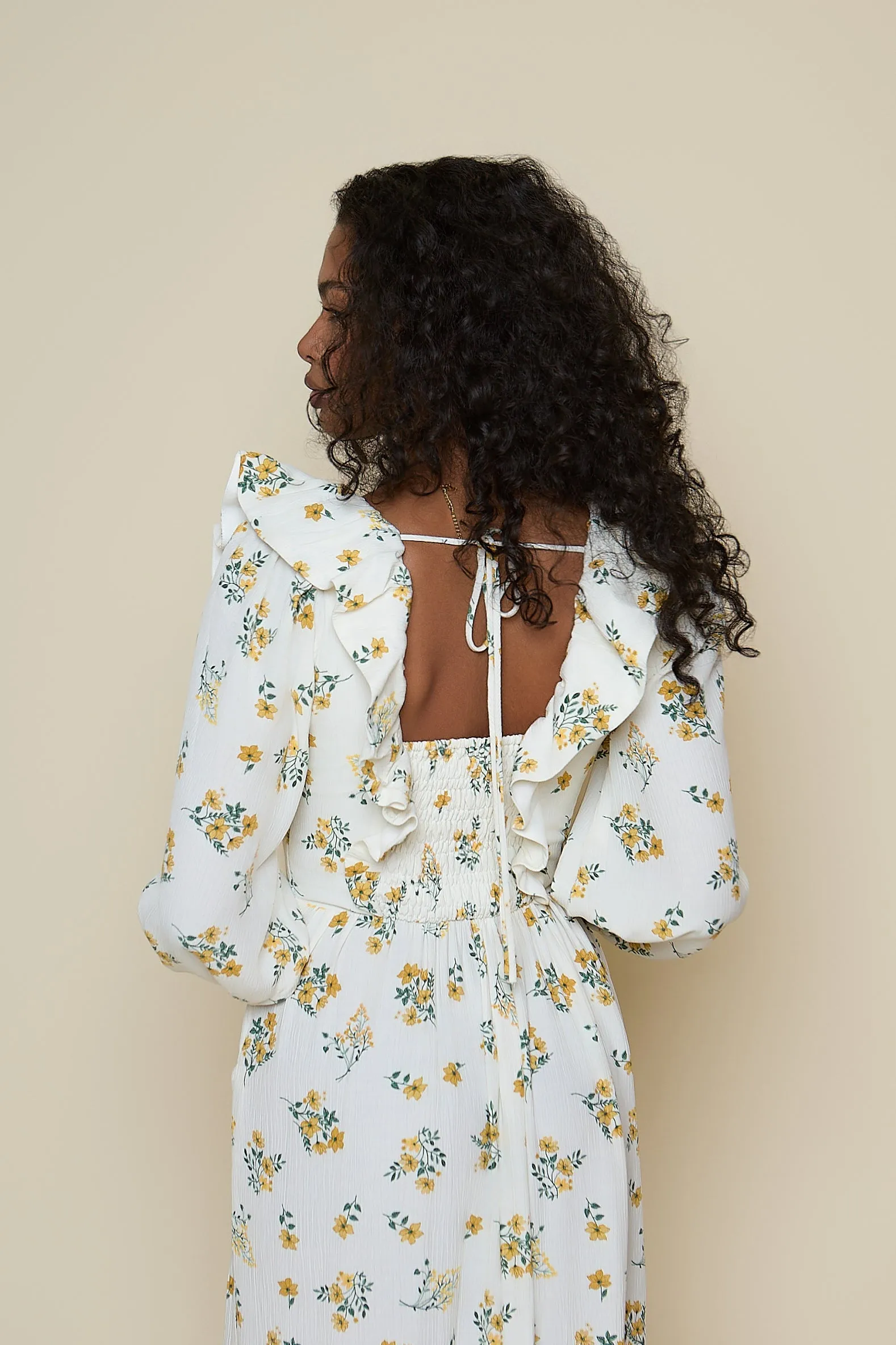 Florence Dress - Yellow Floral sold by Molby the Label product image thumbnail 2