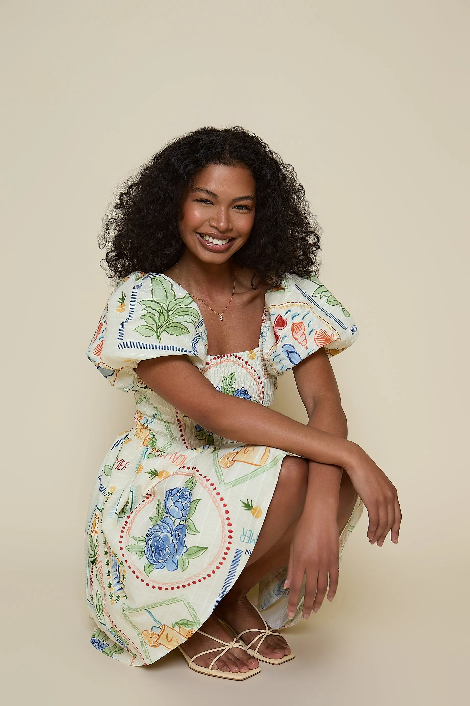 Eliza Dress - Palm Print sold by Molby the Label product image thumbnail 5