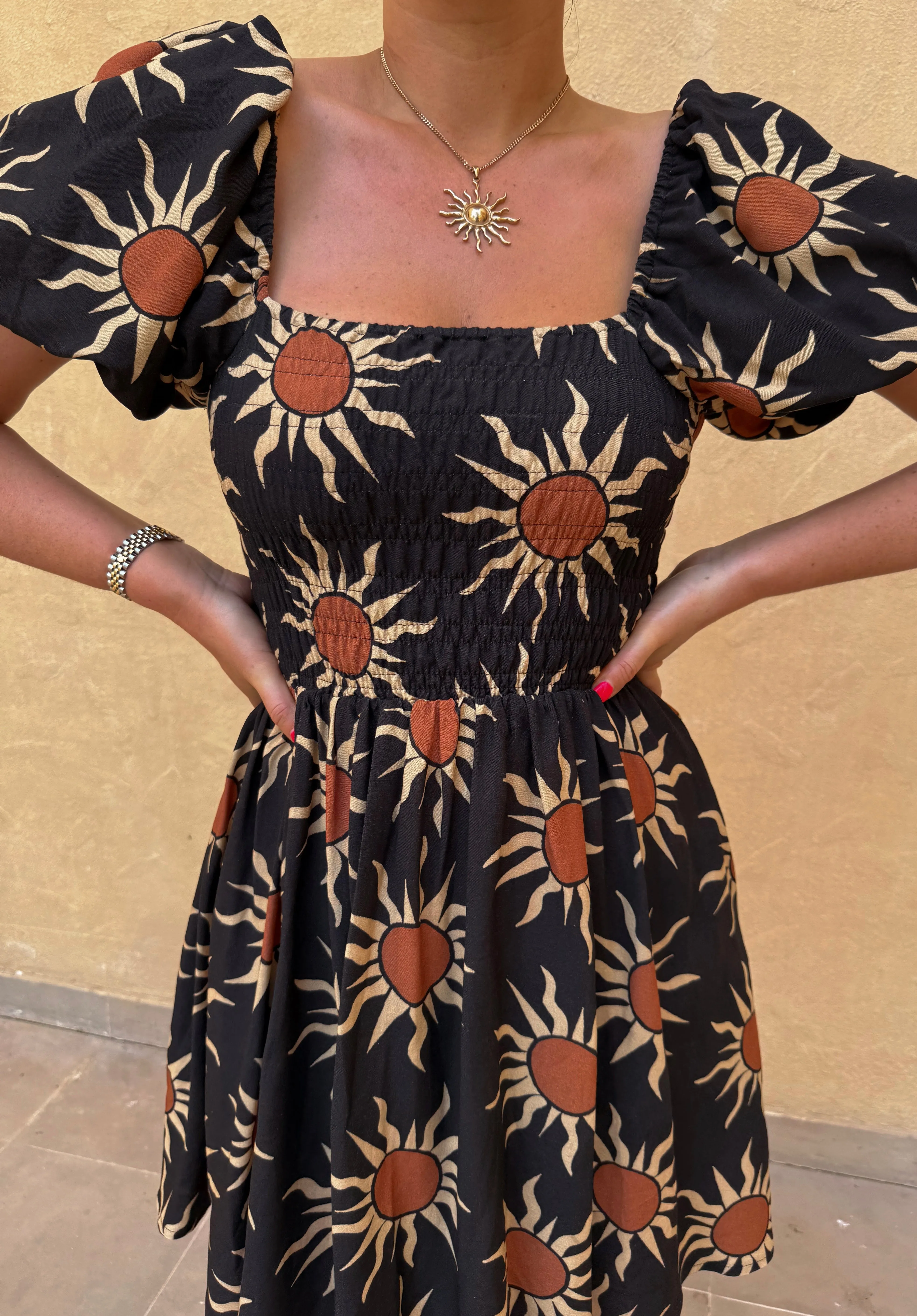 Olive Mini Dress - Sunshine Print sold by Molby the Label product image thumbnail 3