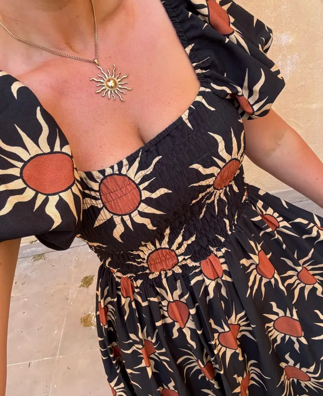 Olive Mini Dress - Sunshine Print sold by Molby the Label