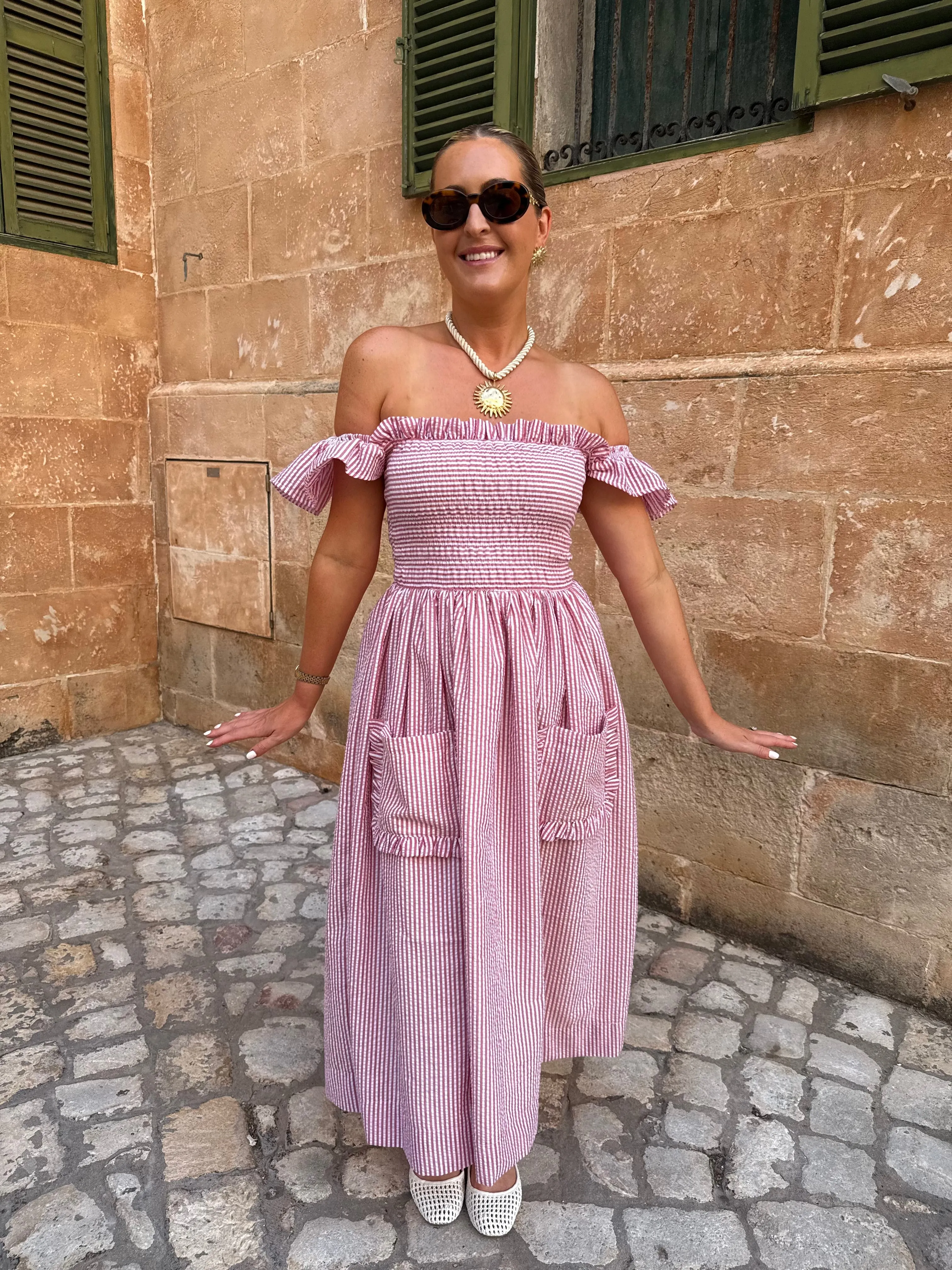 Lola Dress - Red Stripe sold by Molby the Label product image thumbnail 5