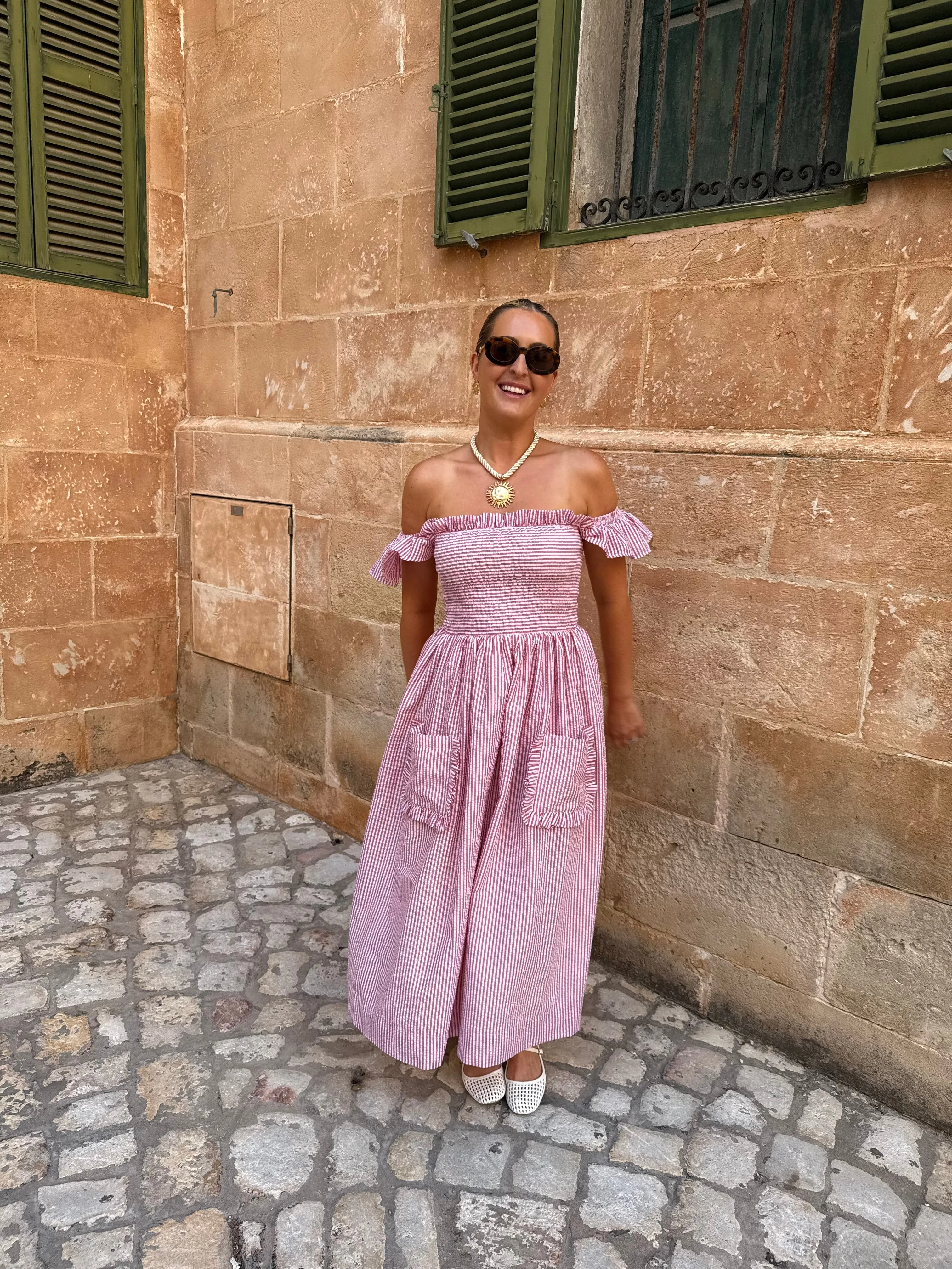 Lola Dress - Red Stripe sold by Molby the Label product image thumbnail 3