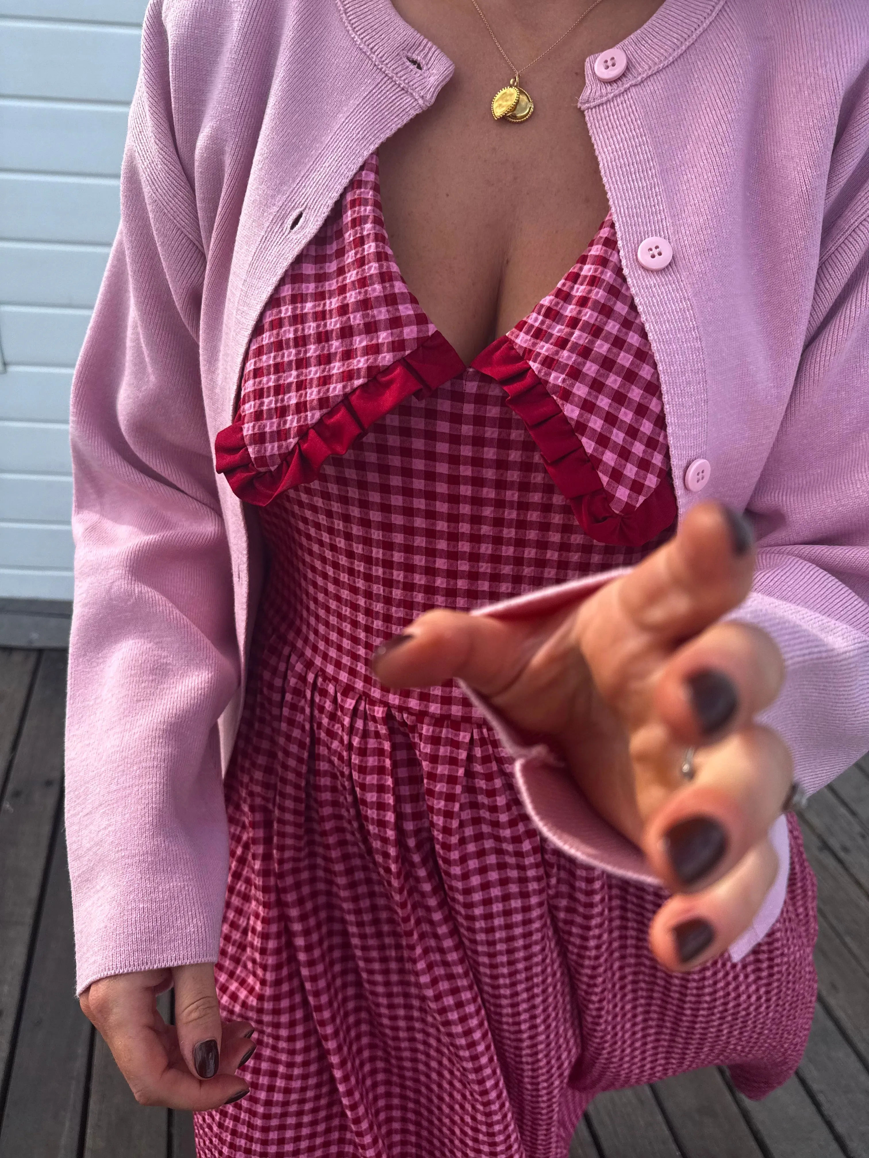 Bertie Dress - Burgundy sold by Molby the Label product image thumbnail 5