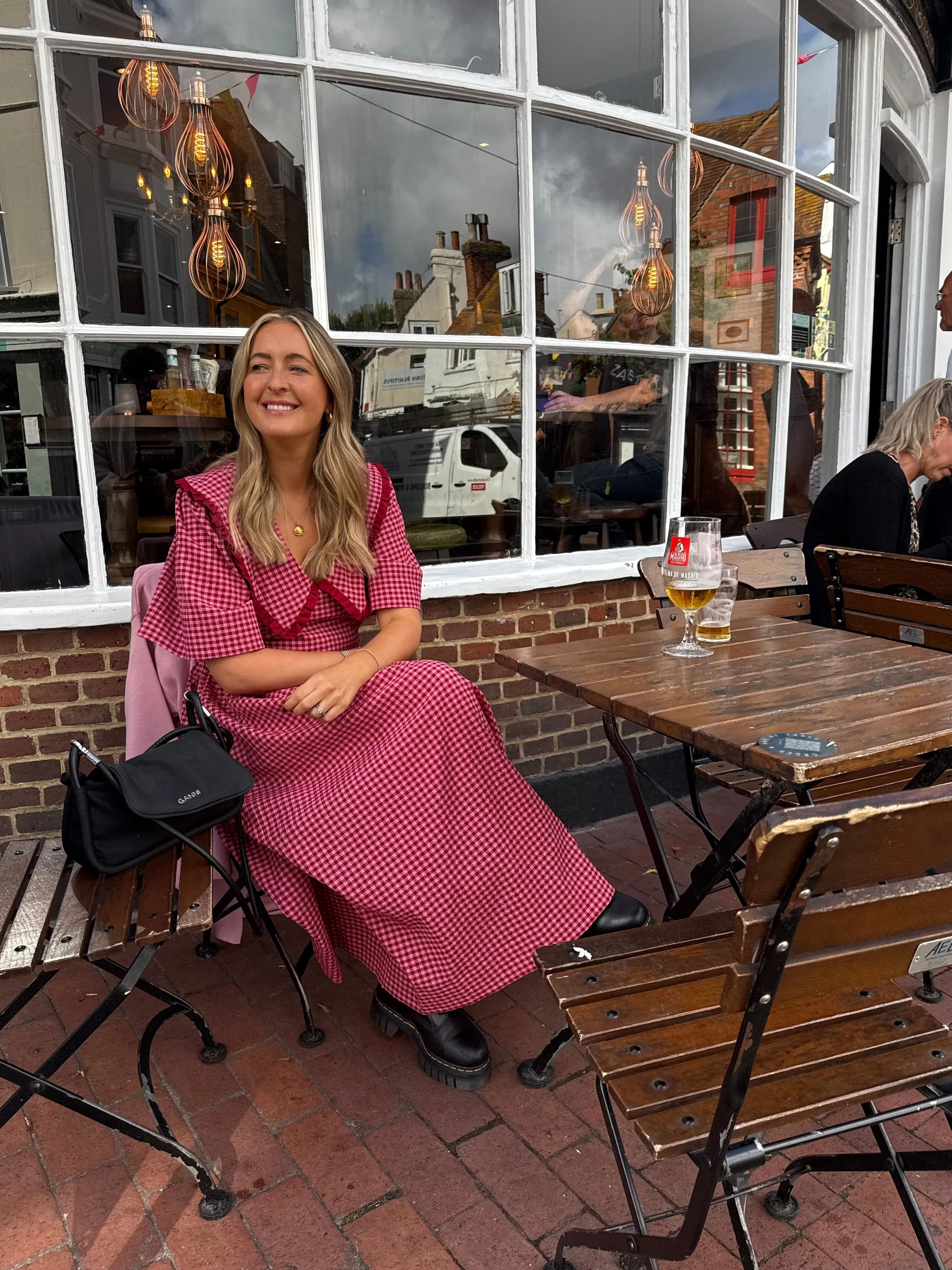 Bertie Dress - Burgundy sold by Molby the Label product image thumbnail 4