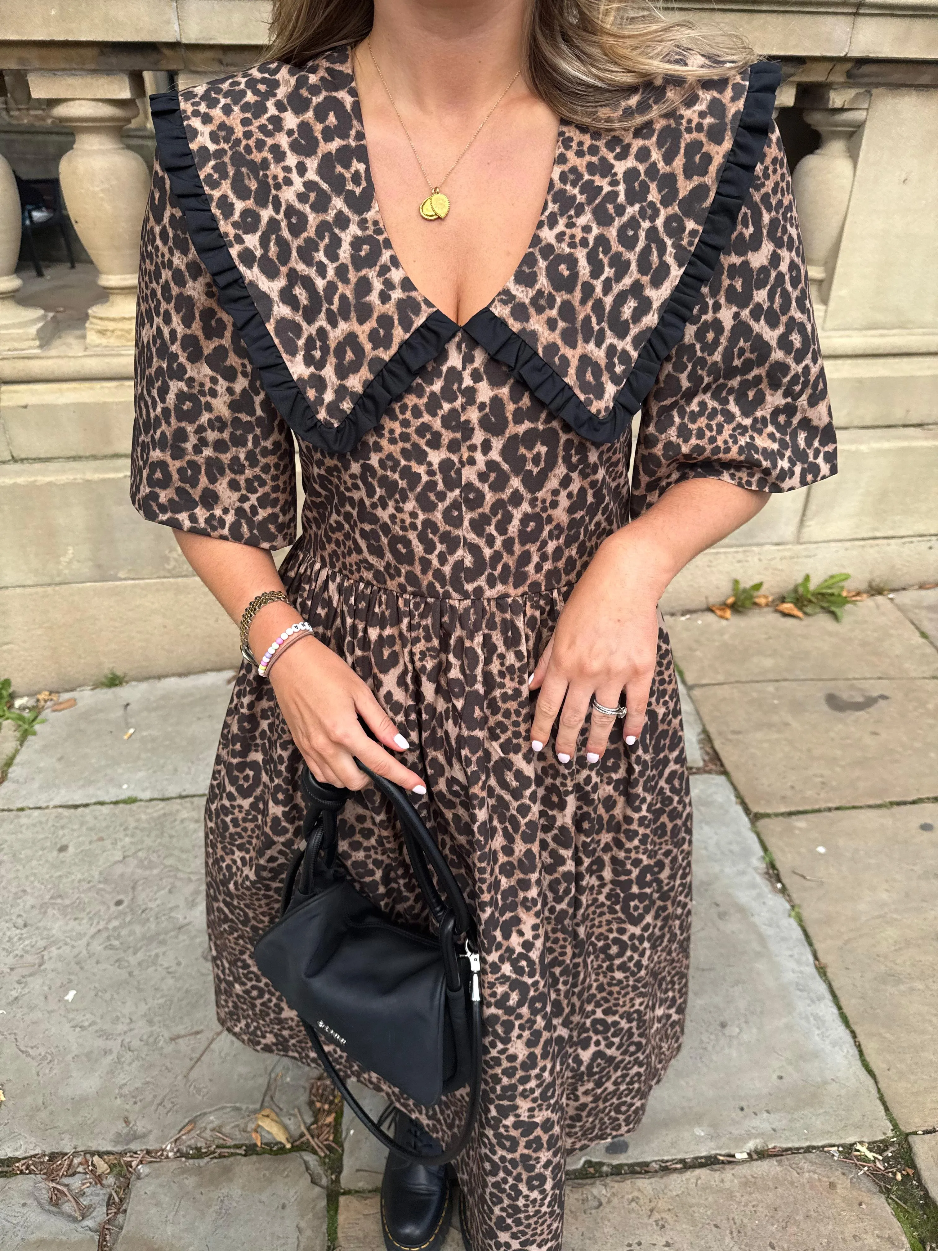 Bertie Dress - Leopard sold by Molby the Label