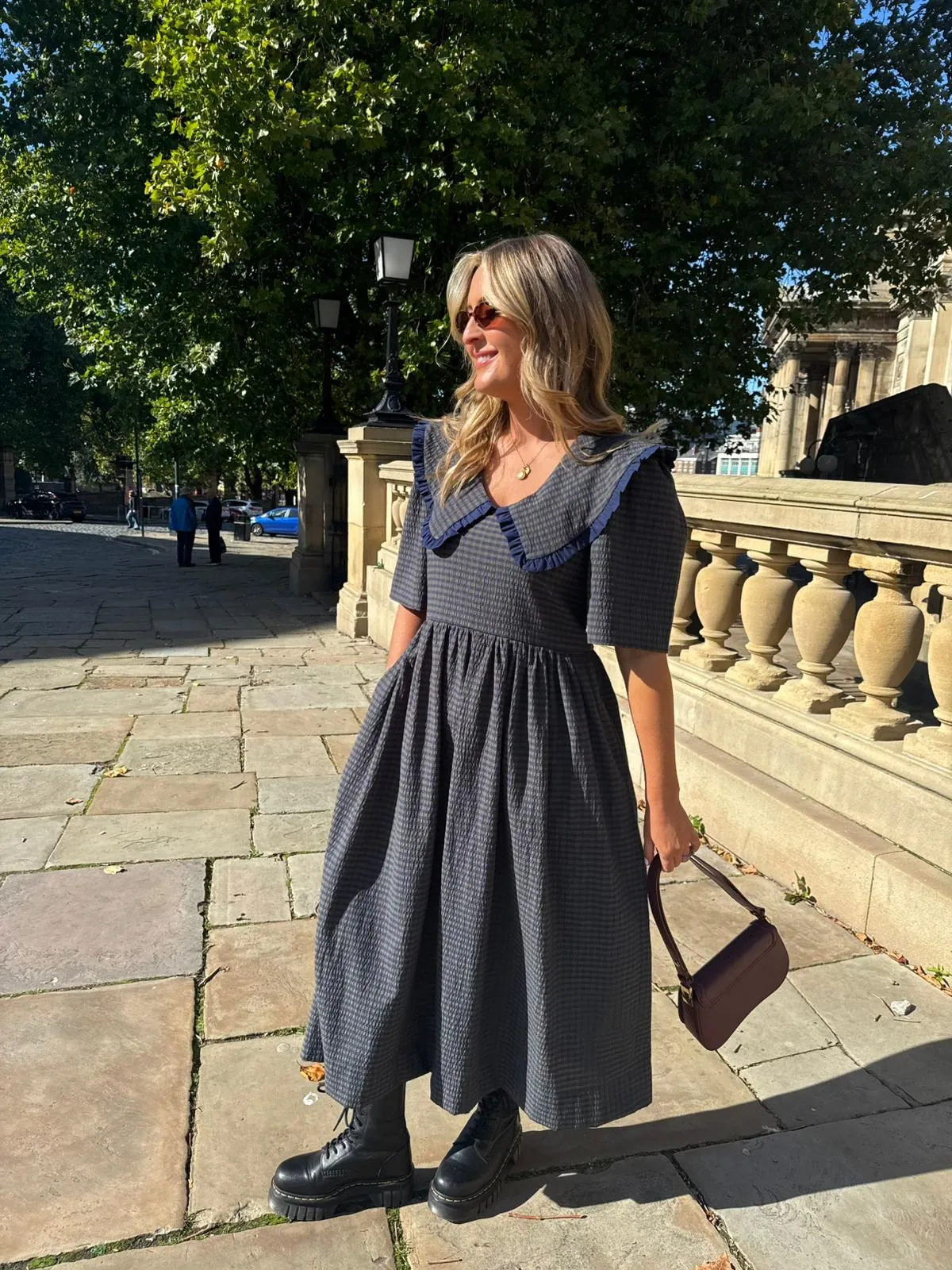 Bertie Dress - Navy sold by Molby the Label