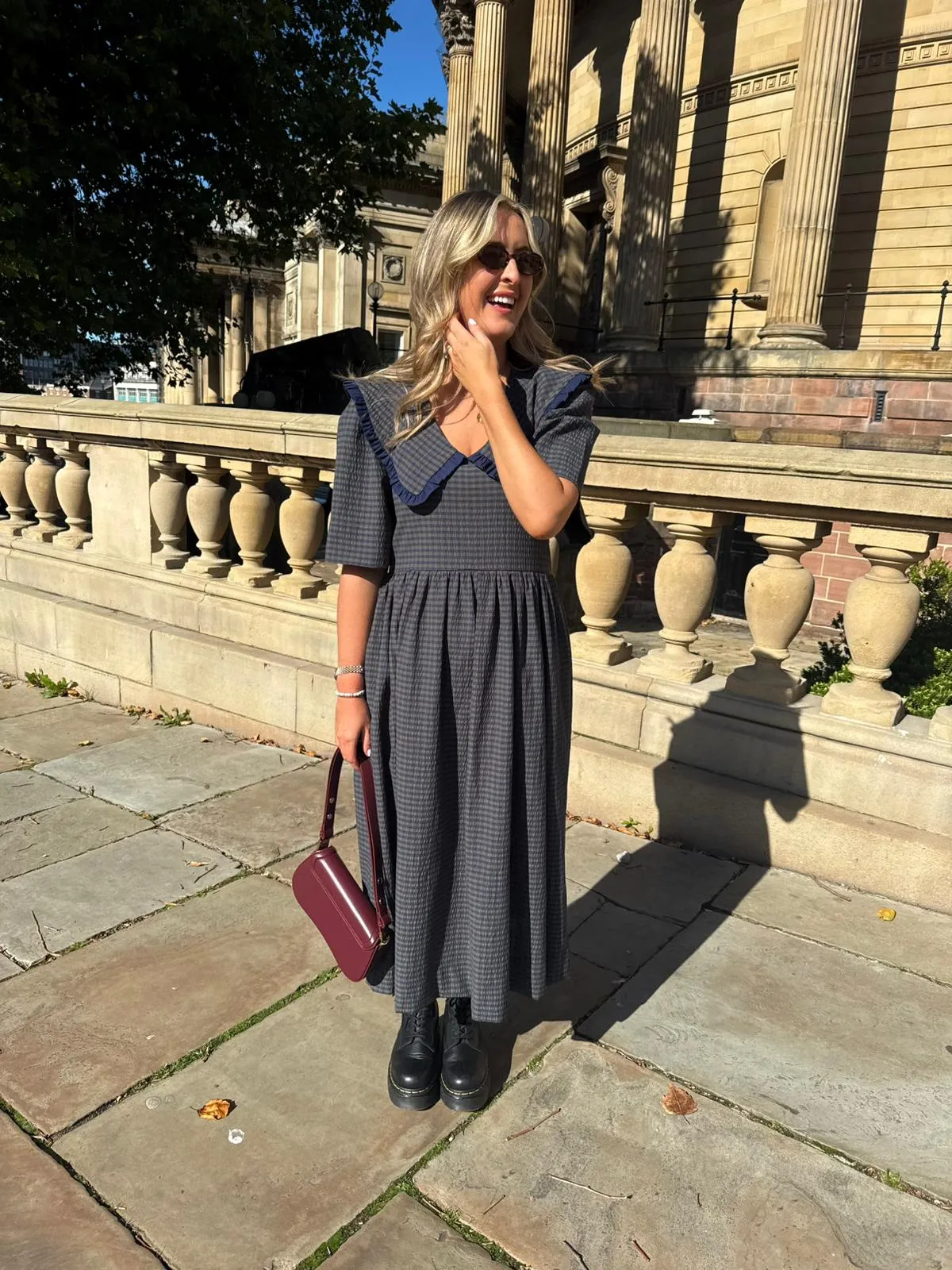 Bertie Dress - Navy sold by Molby the Label product image thumbnail 3