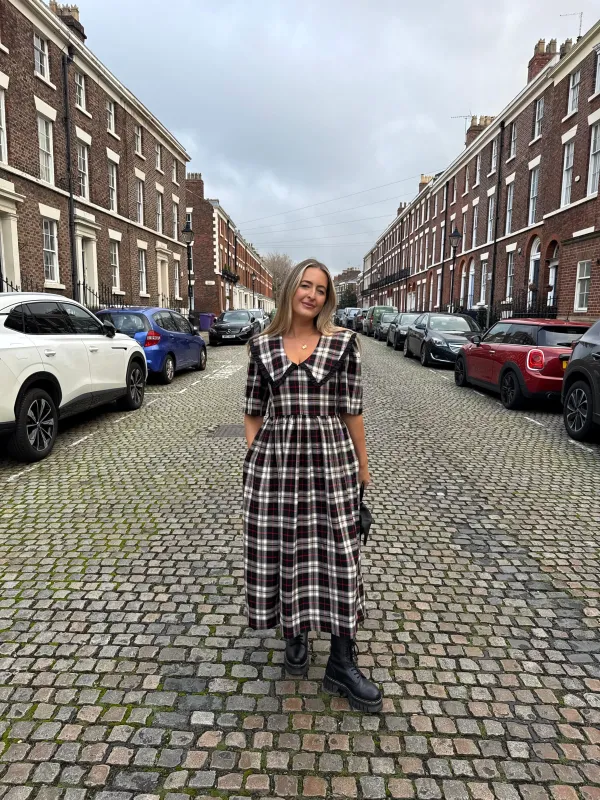 Bertie Dress - Tartan sold by Molby the Label