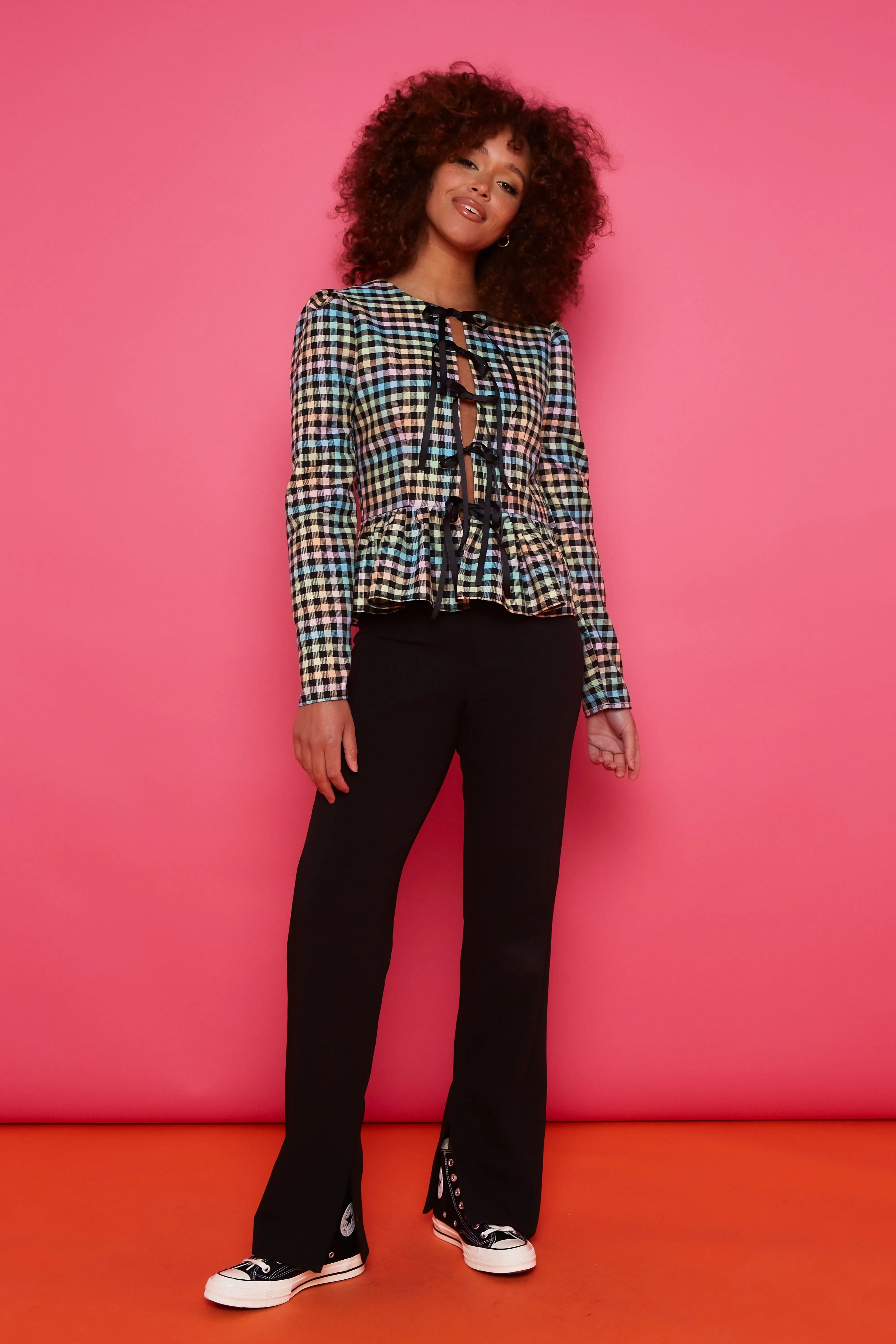 Roxy Top - Multi Check STOCK sold by Molby the Label product image thumbnail 3