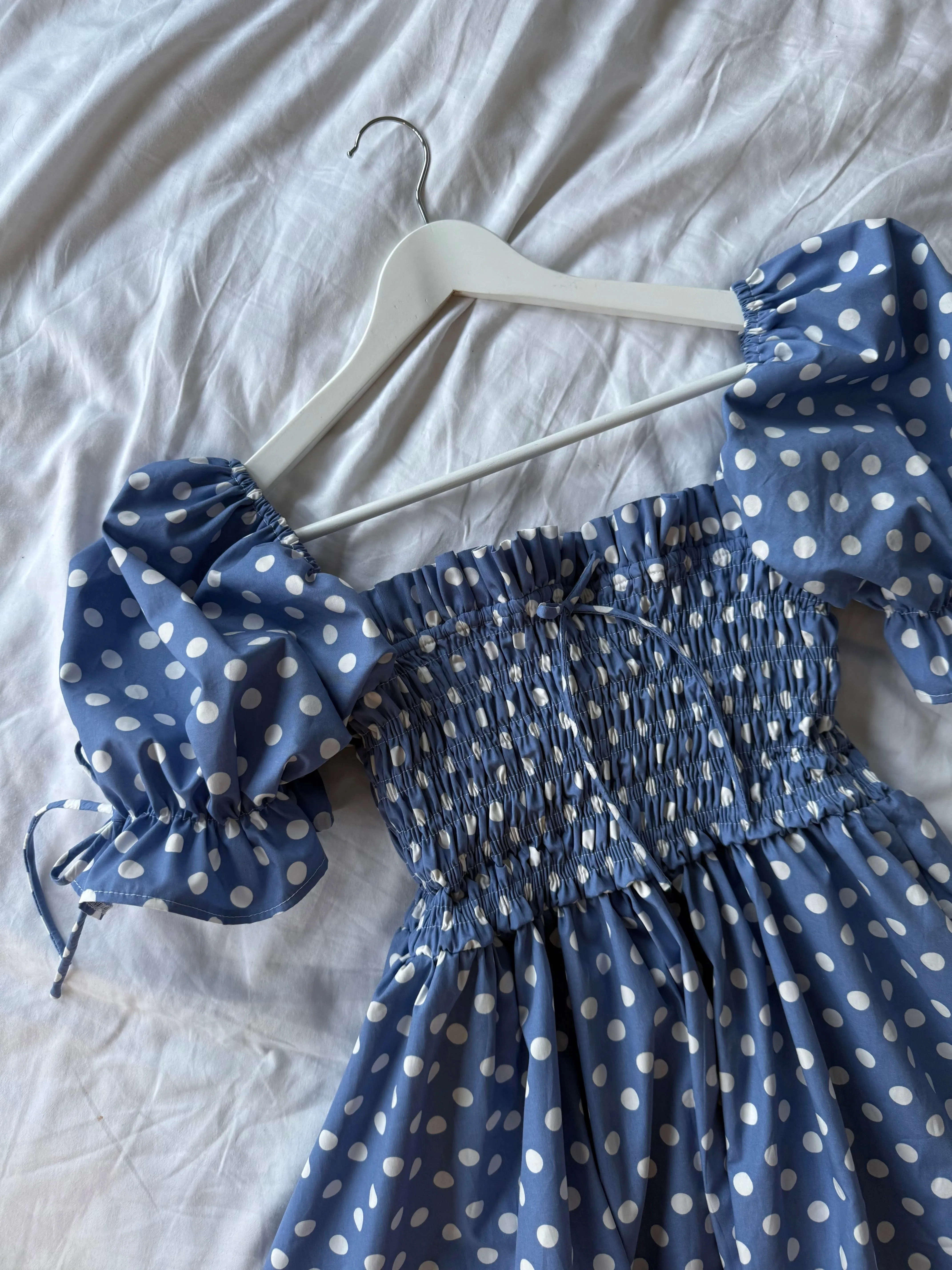 Lottie Dress - Blue Polka Dot sold by Molby the Label product image thumbnail 2
