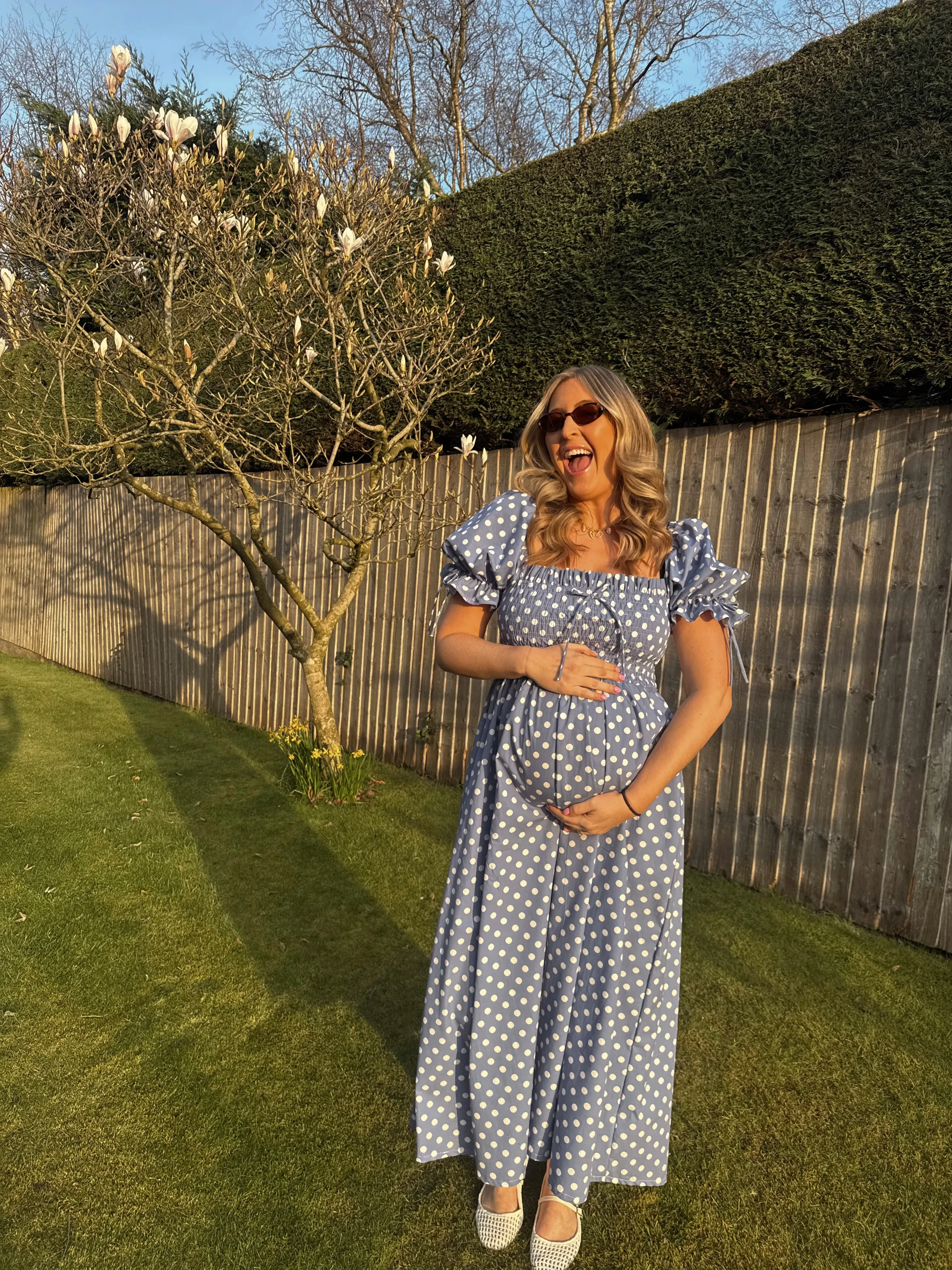 Lottie Dress - Blue Polka Dot sold by Molby the Label product image thumbnail 4