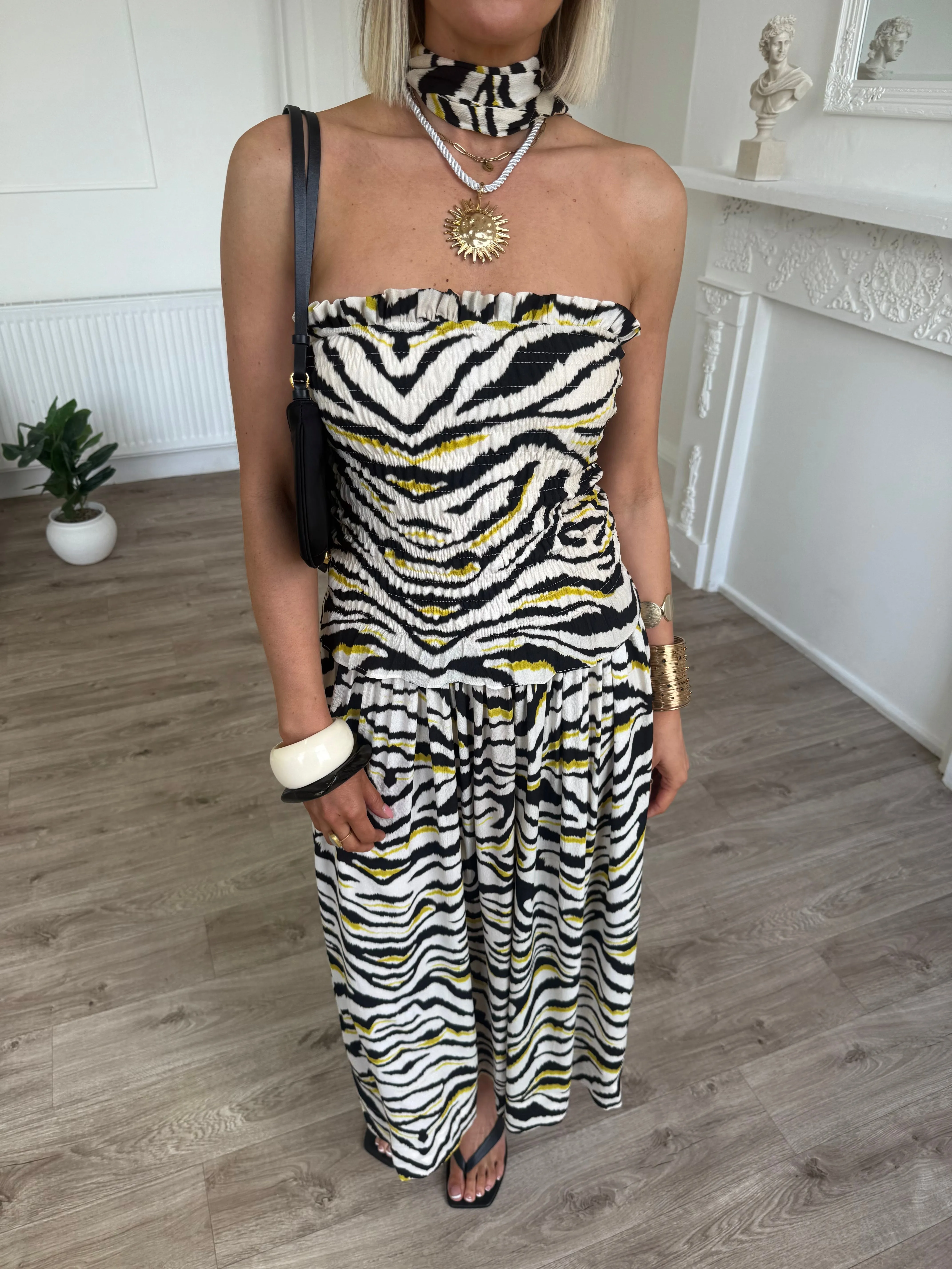 Zara Dress - Zebra Print sold by Molby the Label