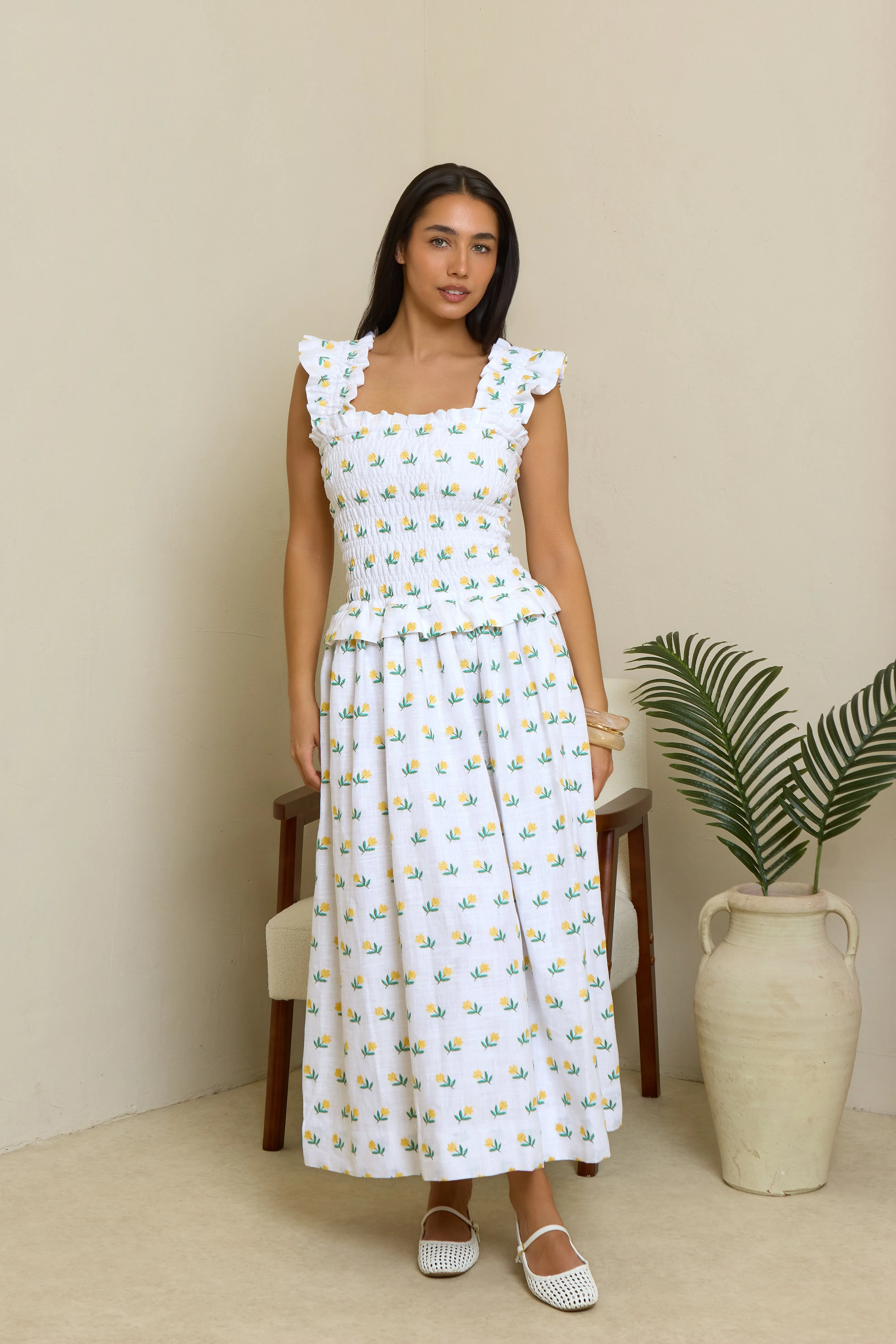 Maisie Dress - Floral Embroidered Fabric sold by Molby the Label product image thumbnail 2