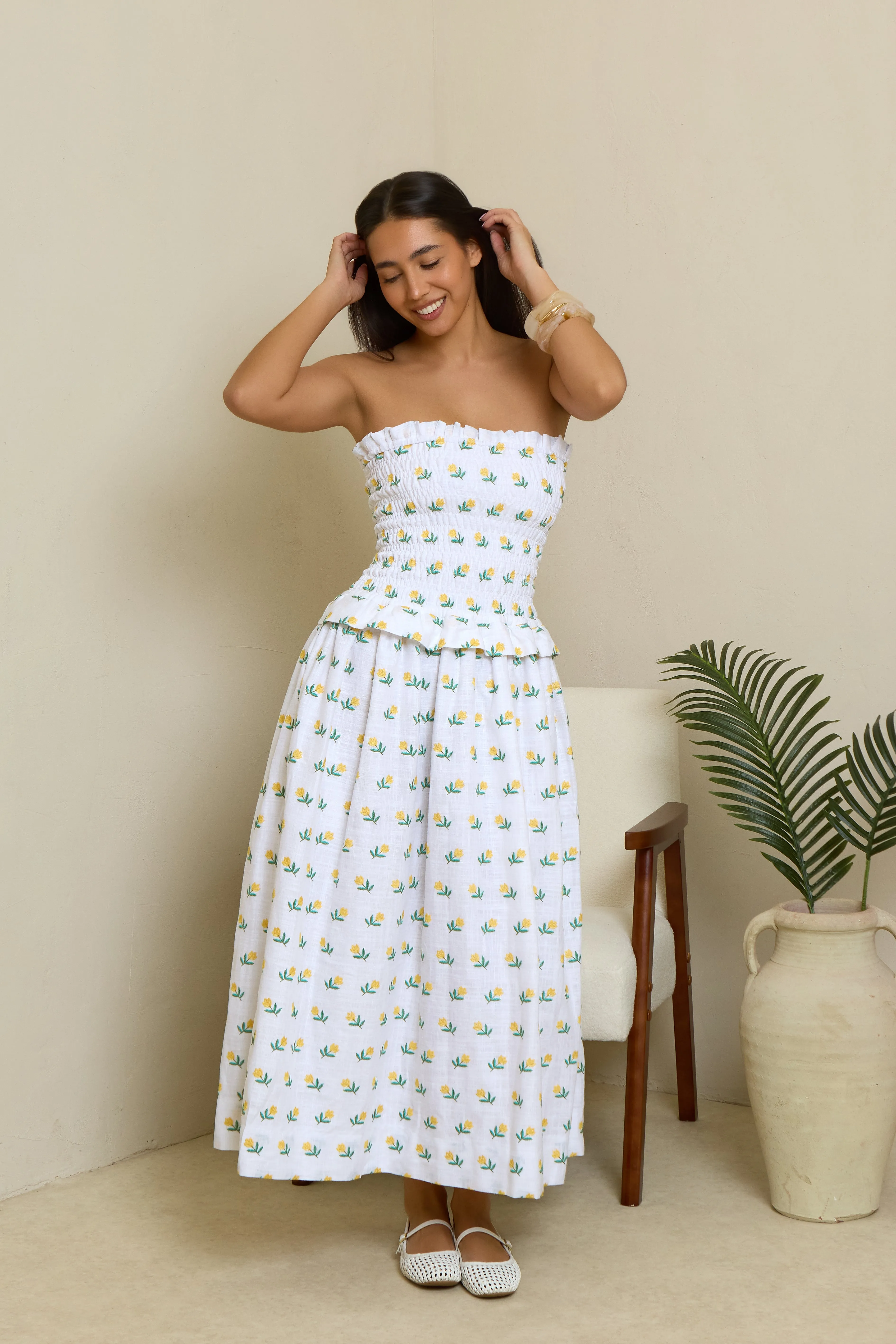Maisie Dress - Floral Embroidered Fabric sold by Molby the Label product image thumbnail 5