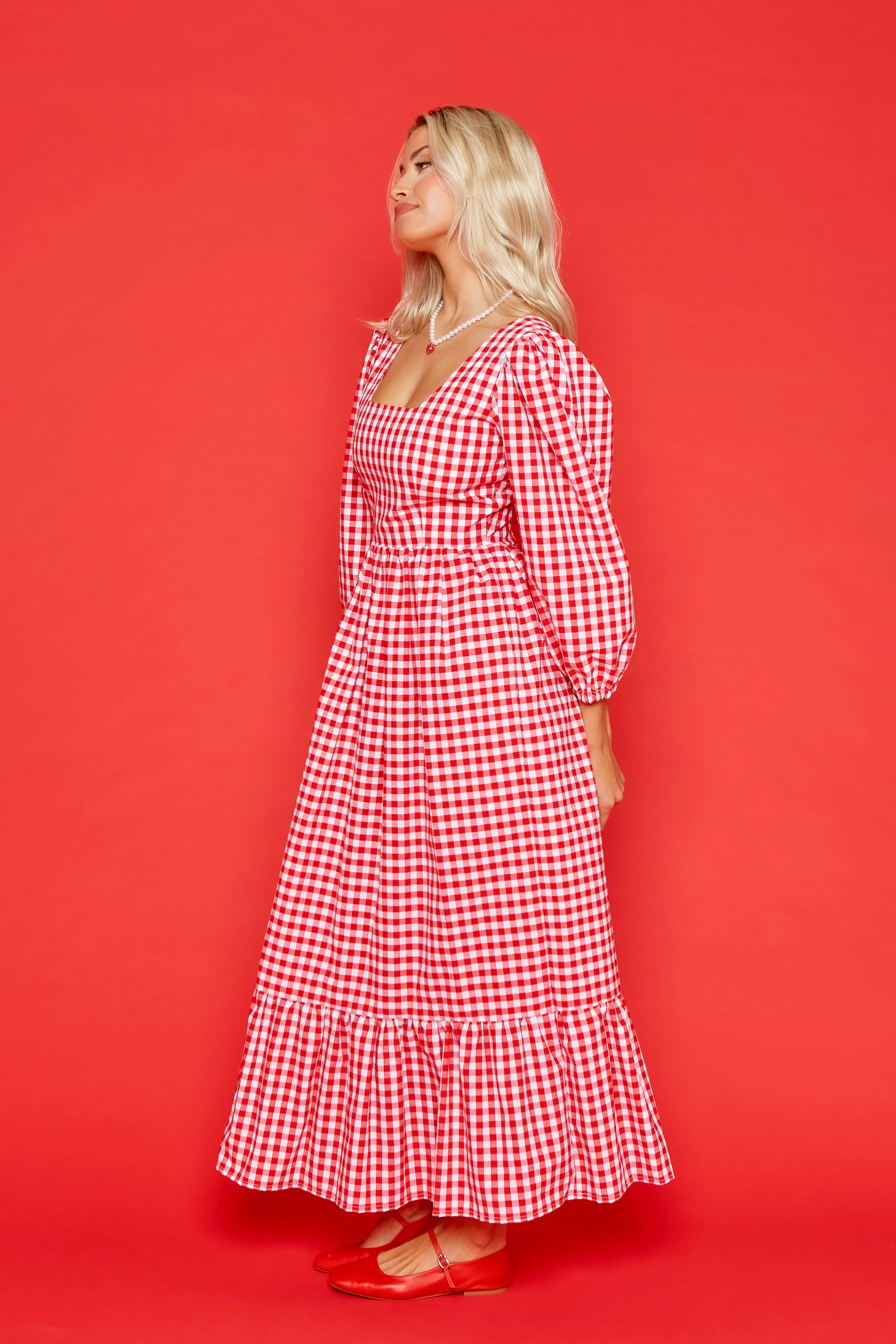 Patty Dress - Red Gingham sold by Molby the Label product image thumbnail 3