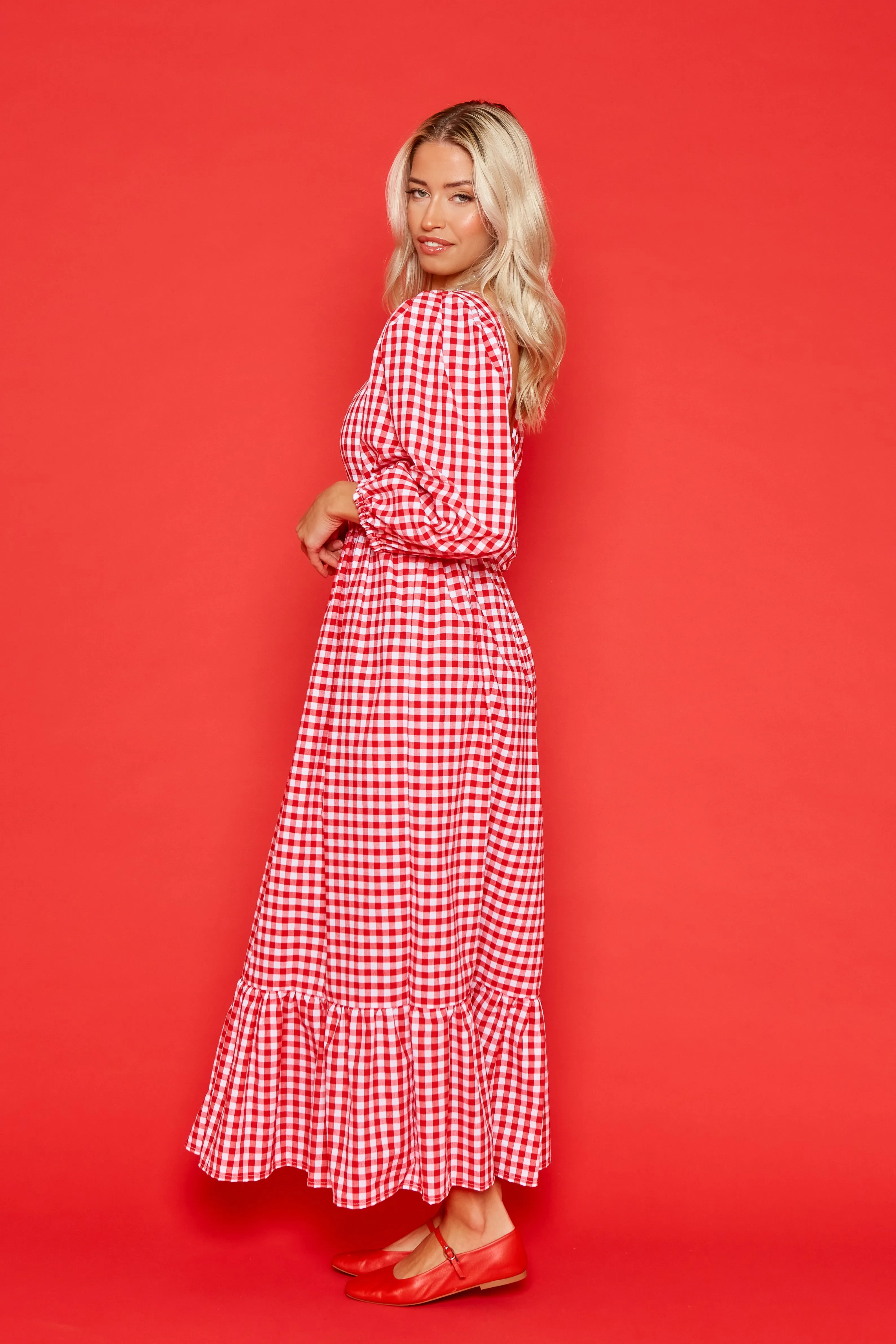 Patty Dress - Red Gingham sold by Molby the Label product image thumbnail 2