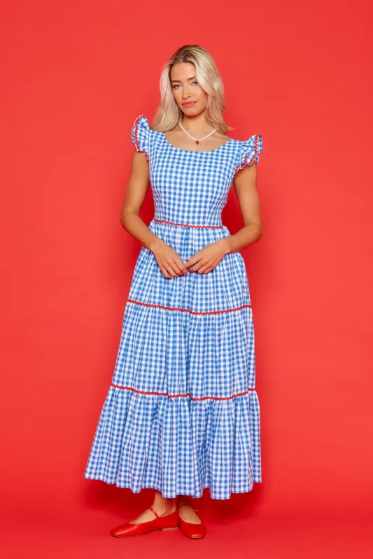 Dorothy Dress - Blue Gingham STOCK sold by Molby the Label