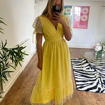 Paloma Dress - Yellow Star STOCK sold by Molby the Label