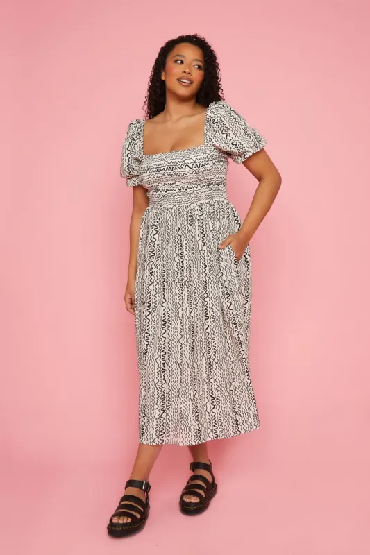 Josie Dress - Wiggle Print sold by Molby the Label