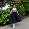 Chiffon Midi Skirt - Black *Clearance Sale* sold by Shiny by Nature