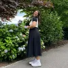 Chiffon Midi Skirt - Black *Clearance Sale* sold by Shiny by Nature
